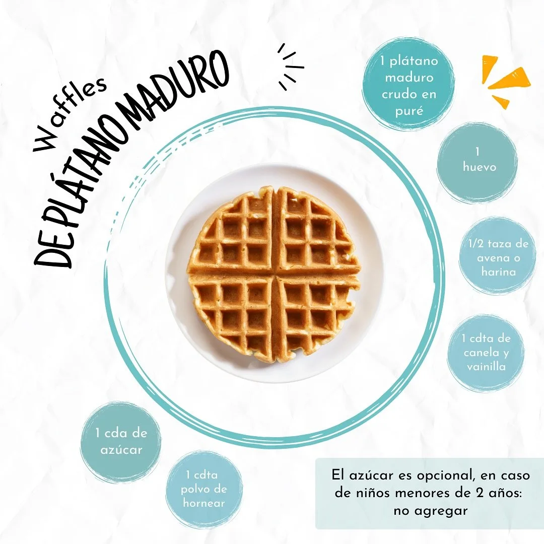 ✨ WAFFLES DE PL&Aacute;TANO MADURO 🍌 ✨

Desde hace un tiempo he estado lidiando con varias alergias alimentarias, por lo que he tenido que buscar sustituciones en mis comidas. Ya llevo varias veces haciendo esta receta y, sinceramente, &iexcl;me ha 