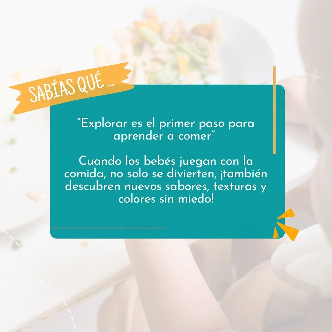 👶 Al inicio de la alimentaci&oacute;n complementaria&hellip; &iexcl;exploran, juegan y apenas comen! 🎨🍽️

Es totalmente normal que en los primeros meses de alimentaci&oacute;n complementaria los beb&eacute;s toquen, aplasten, tiren y exploren los 