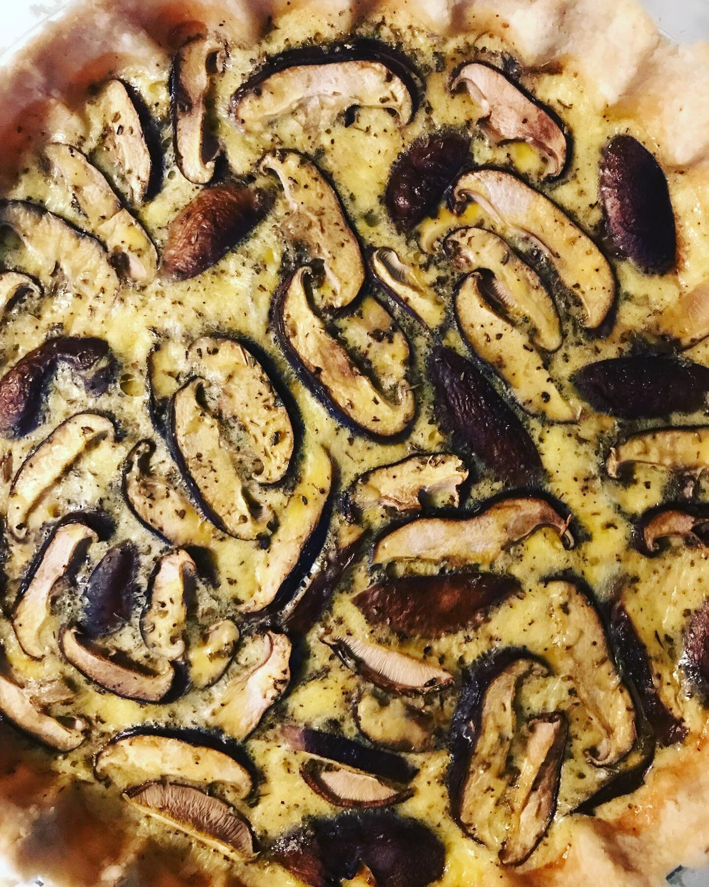 #glutenfree#quiche#organiceggs#organic#shitakes#grassfedcheddar  why I haven&rsquo;t I made a quiche for you guys before?  Hope everyone had a great thanksgiving, it was such a nice day. ☀️ don&rsquo;t want leftovers?  Stop in for something different