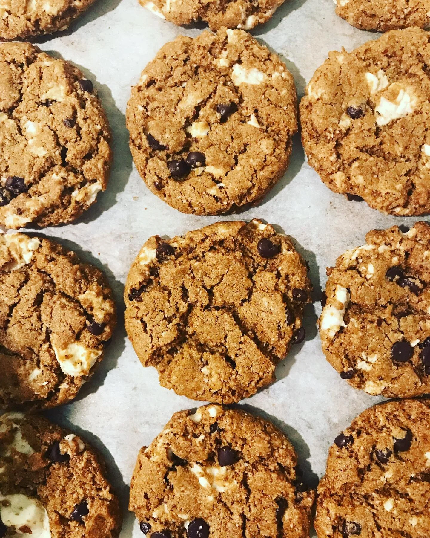 #vegan#glutenfree#smores#cookies  if your out on this rainy day stop in for a sample 😋 rainy days always make me want cookies and tea and I’m lucky enough to have both of those things at the belly 💕 remember to place your holiday orders, the