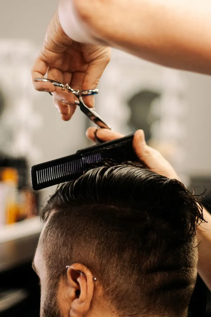 Custom haircutting, performed by one of our advanced stylists.