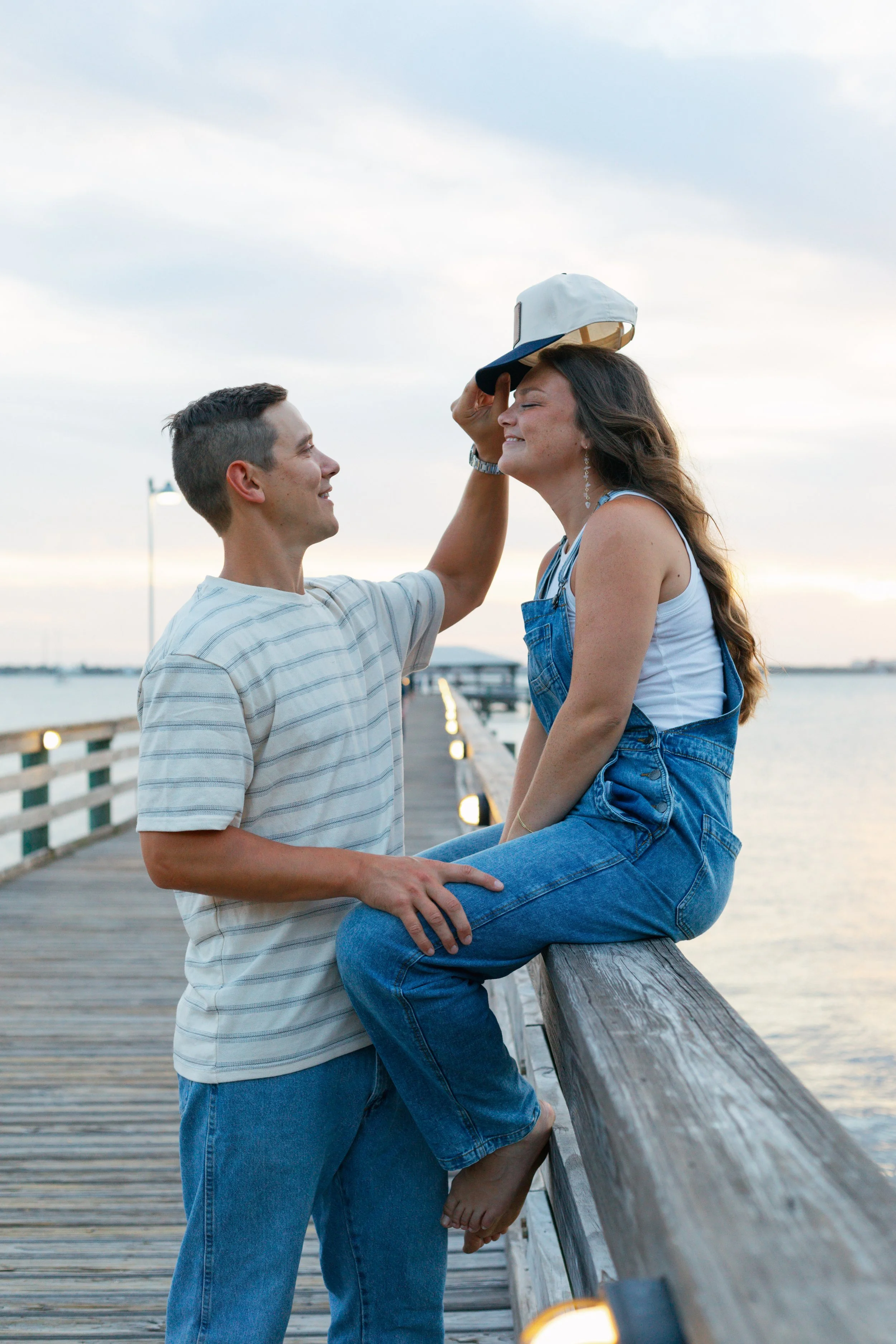 BECKY BEN ENGAGEMENT SESSION MELBOURNE BEACH PIER RYCKMAN PARK FLORIDA-176.jpg