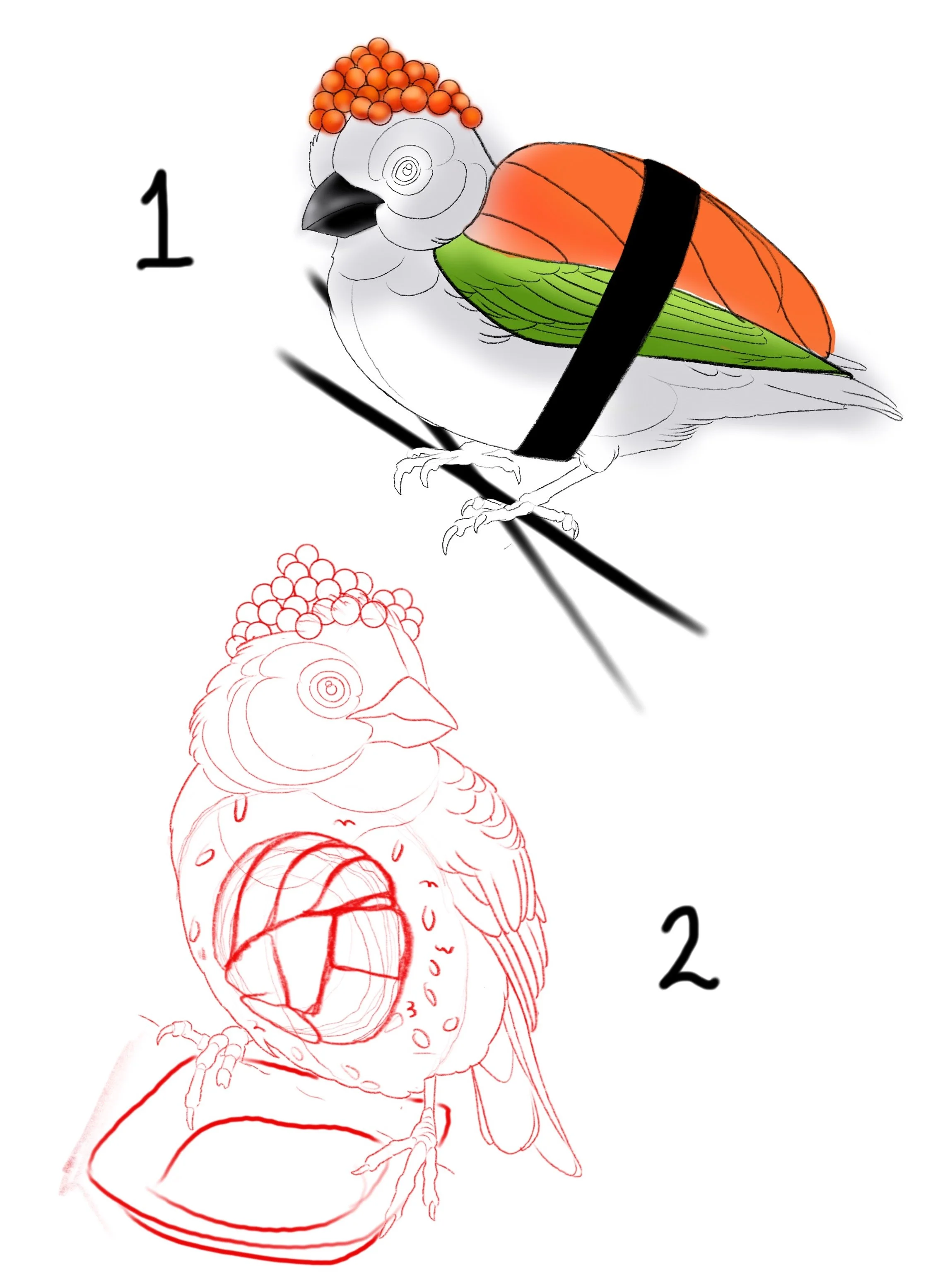 sushi birdies - can also request custom toppings