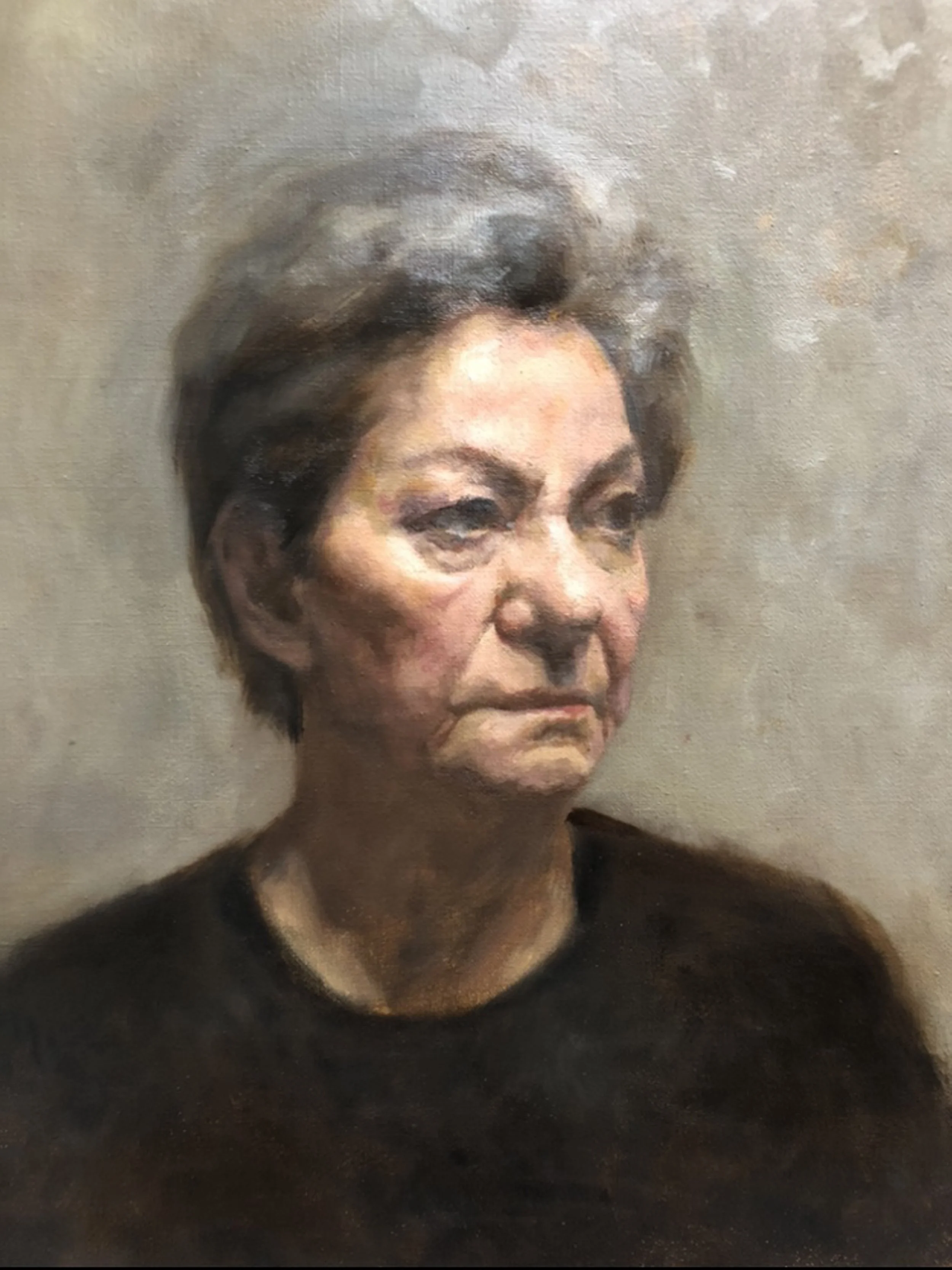 Portrait of Rosemary, oil on canvas, 50 × 40 cm