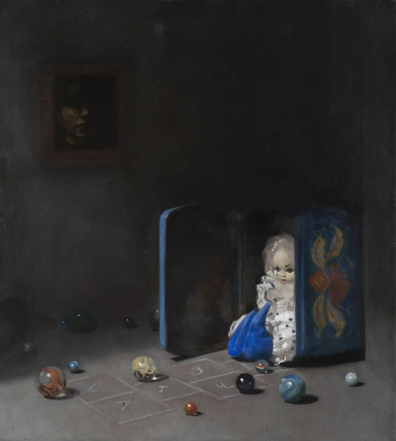 Nostalgia, oil on canvas, 50 × 45 cm