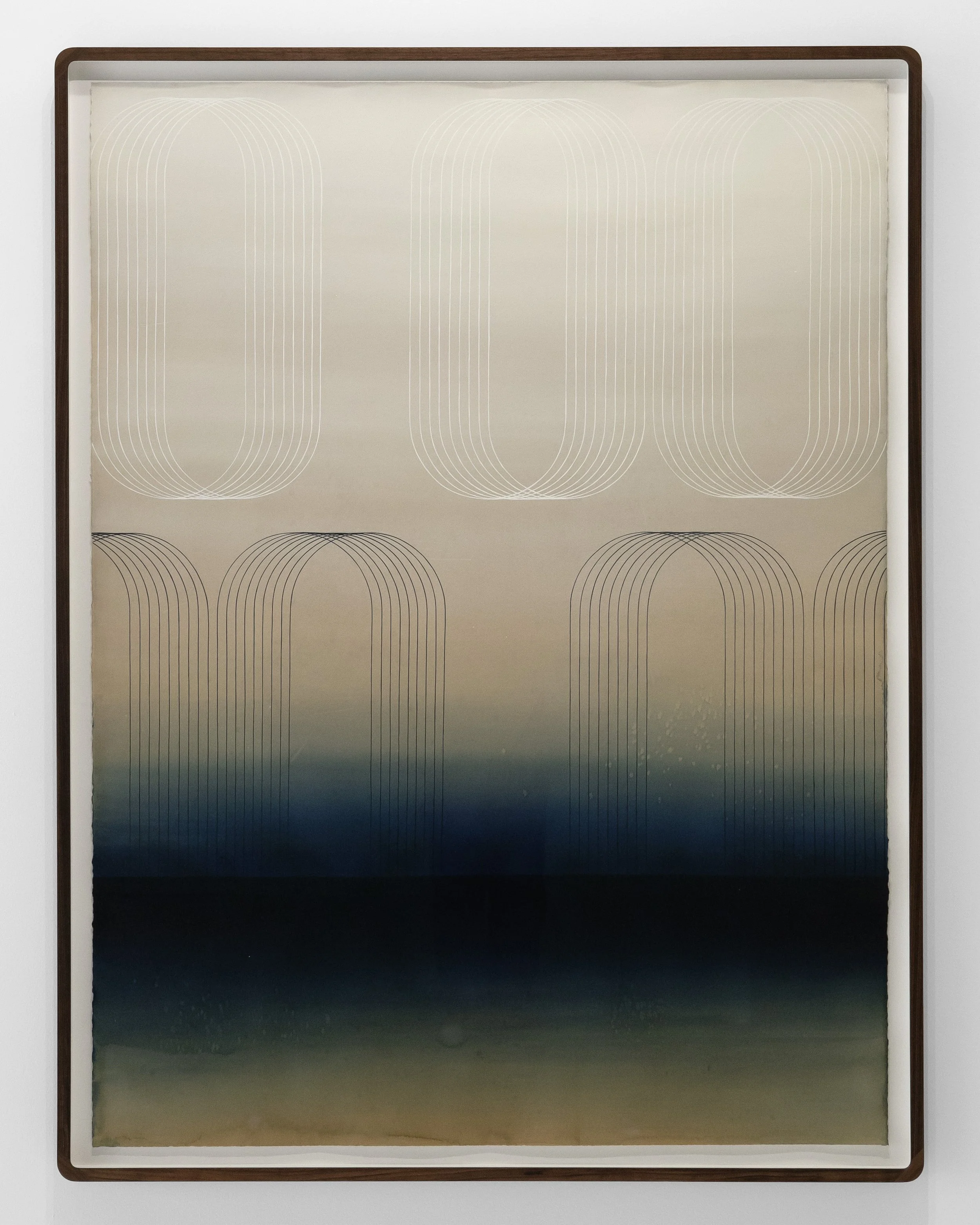 You Telling Me About the Wind,  2022, acrylic on hand-dyed paper, 45 x 60 inches