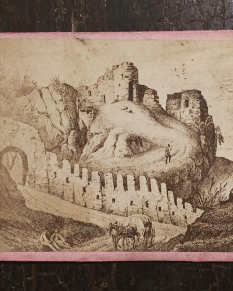 Antique CDV Photograph of Anthropomorphic Landscape