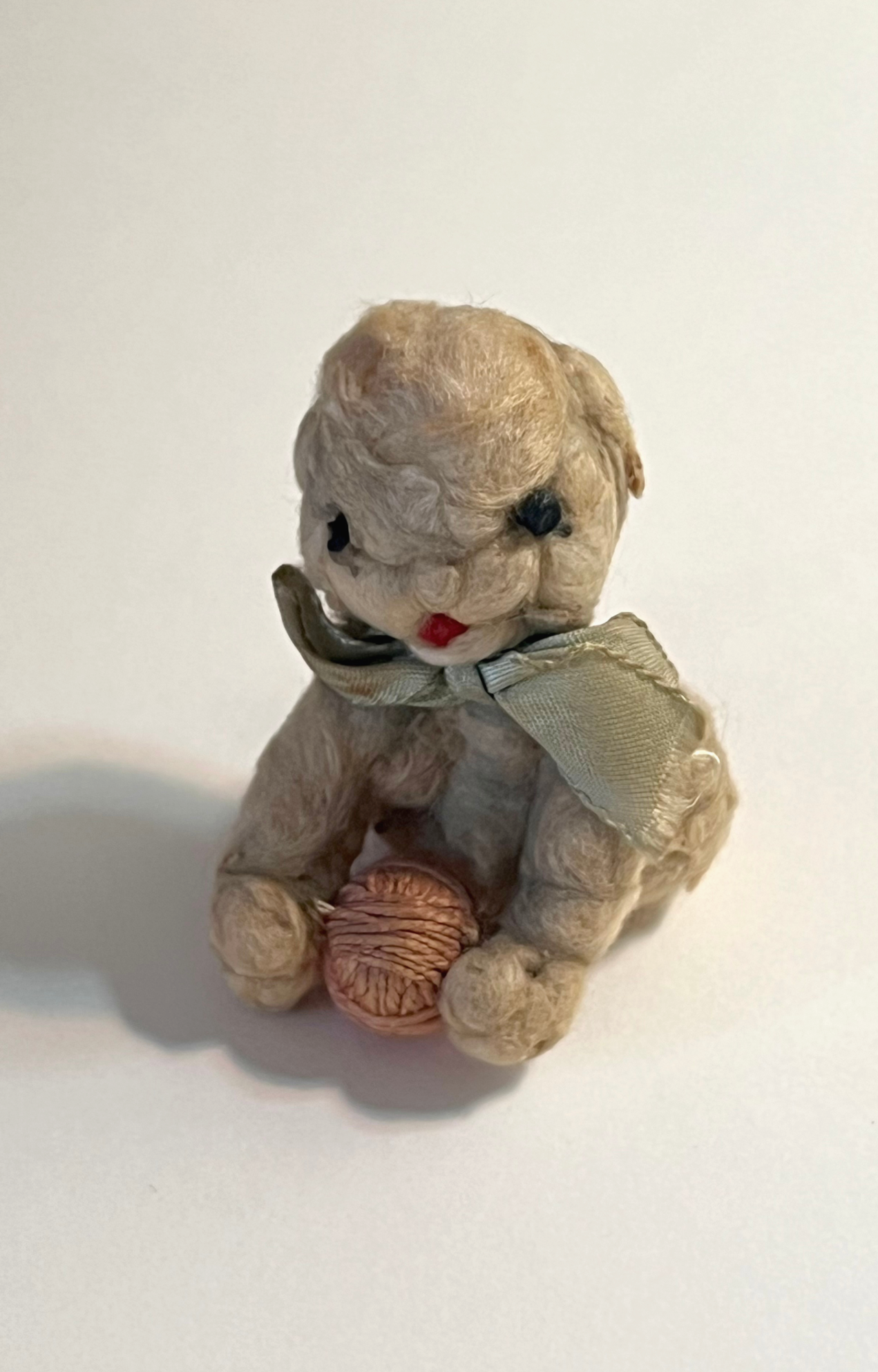 Tiny Decrepit Stuffed Cat Doll, c. 1910’s