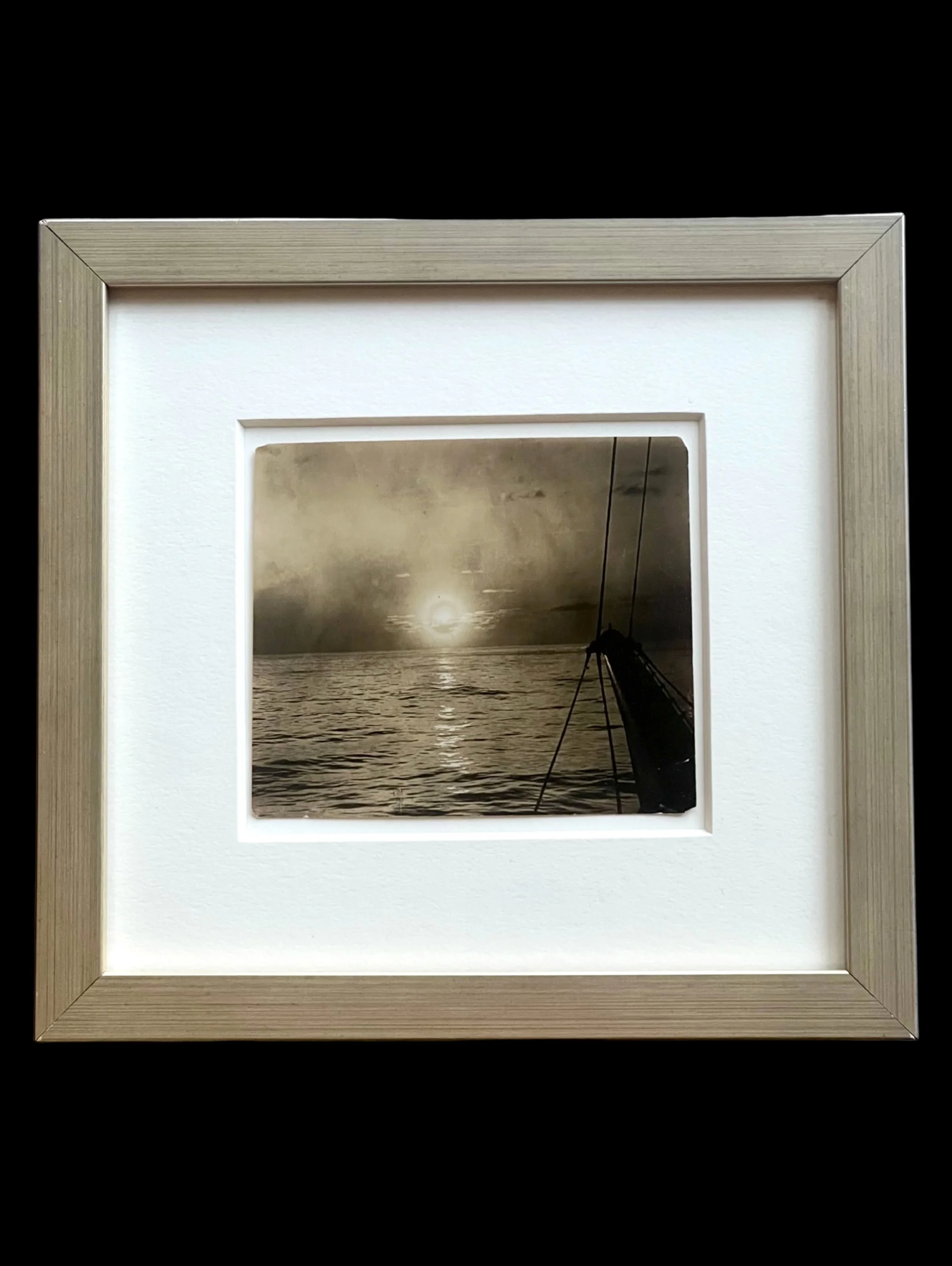 Midnight Sun Over the Atlantic, Framed Albumen Print, c. 1890
