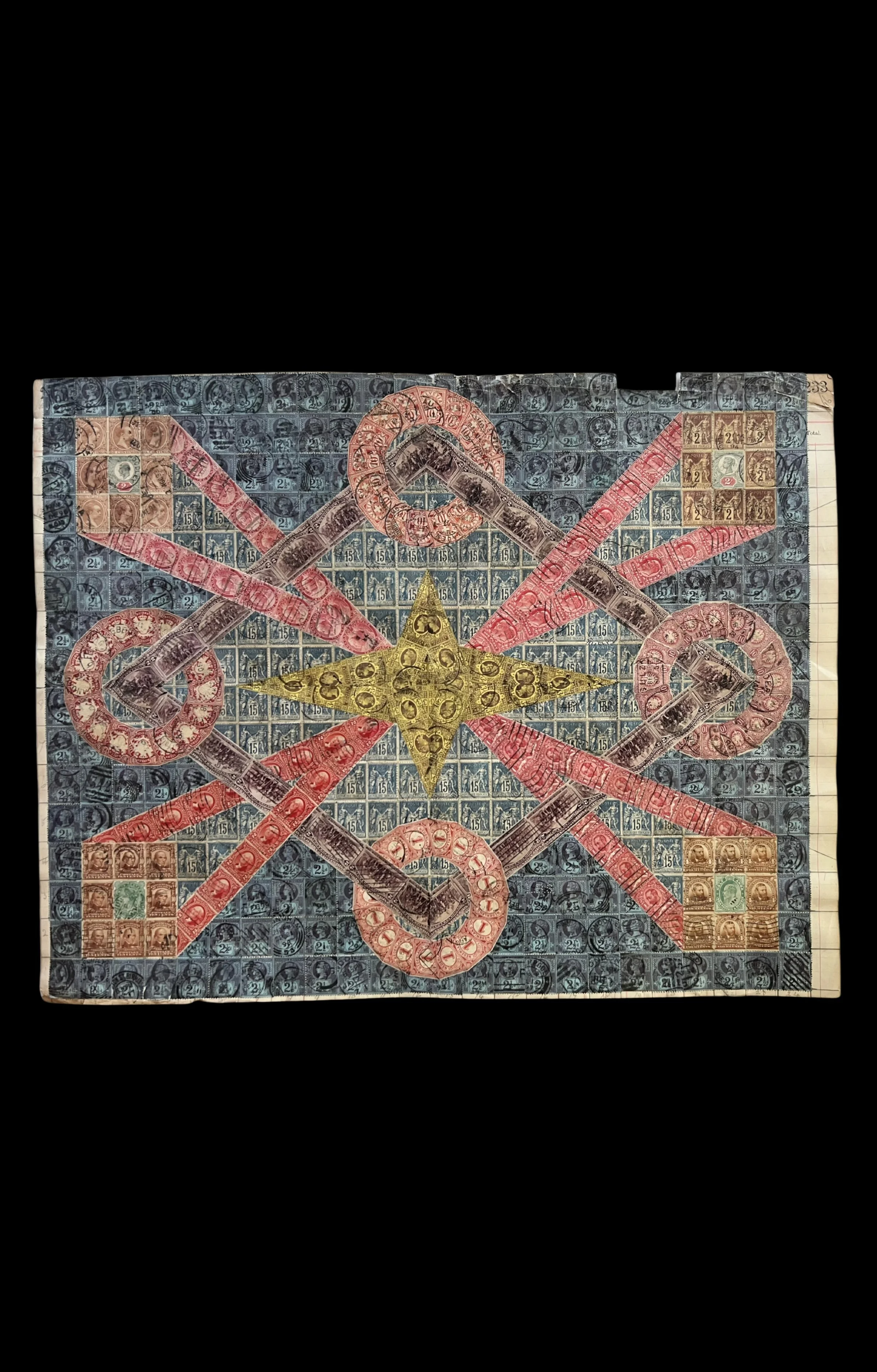 Geometric Folk Art Postage Stamp Collage 2, c. 1912