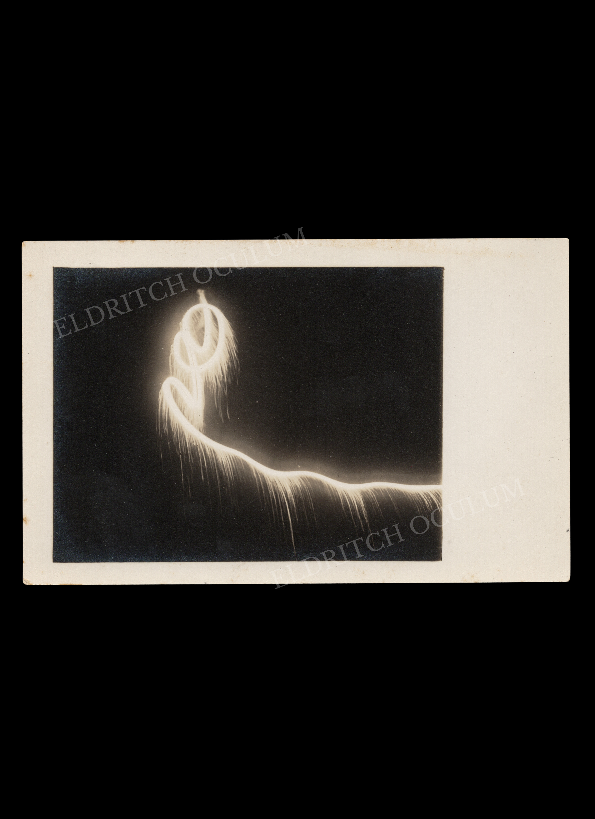 Mysterious Light Abstraction, real-photo postcard, c. 1910