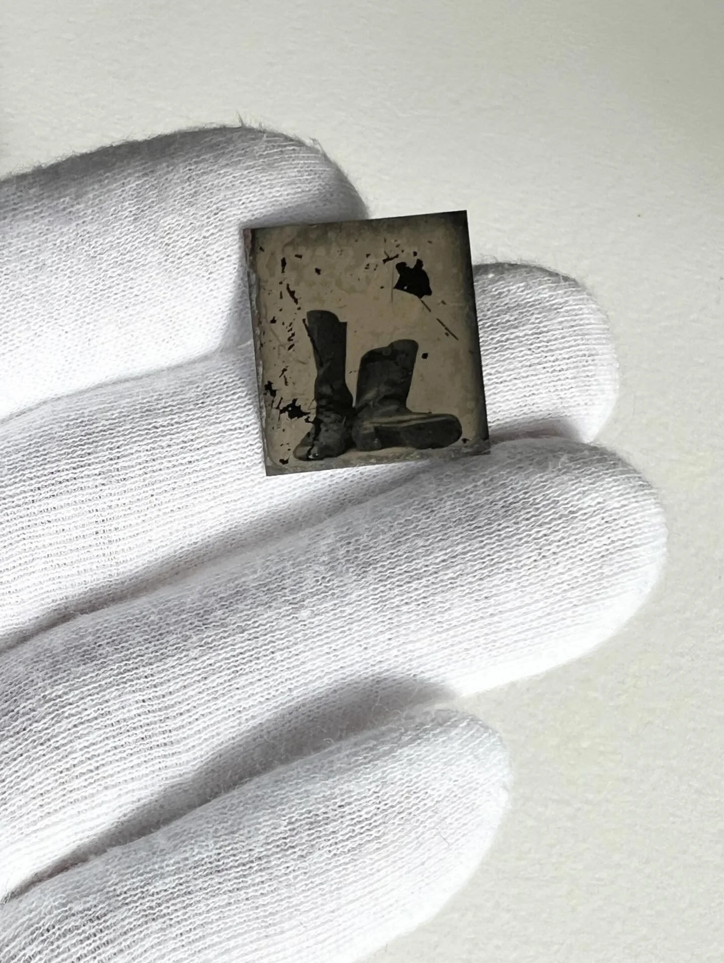 Highly Unusual Gem Tintype of Boots, c. 1860’s
