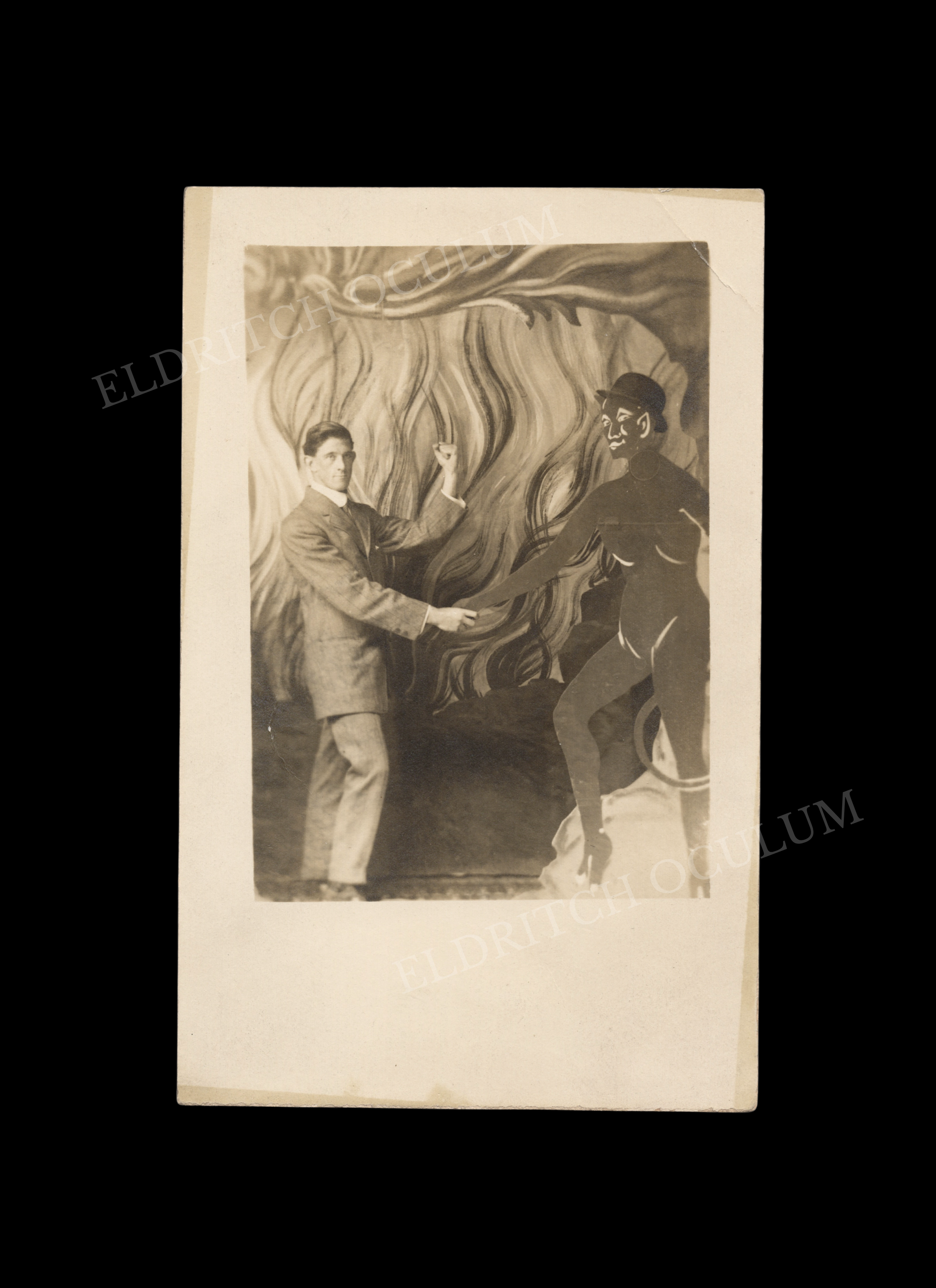 Pact with the Devil, real-photo postcard, c. 1915