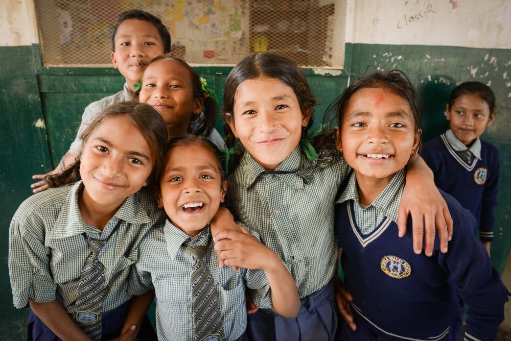 BlinkNow Kopila Valley students in uniform