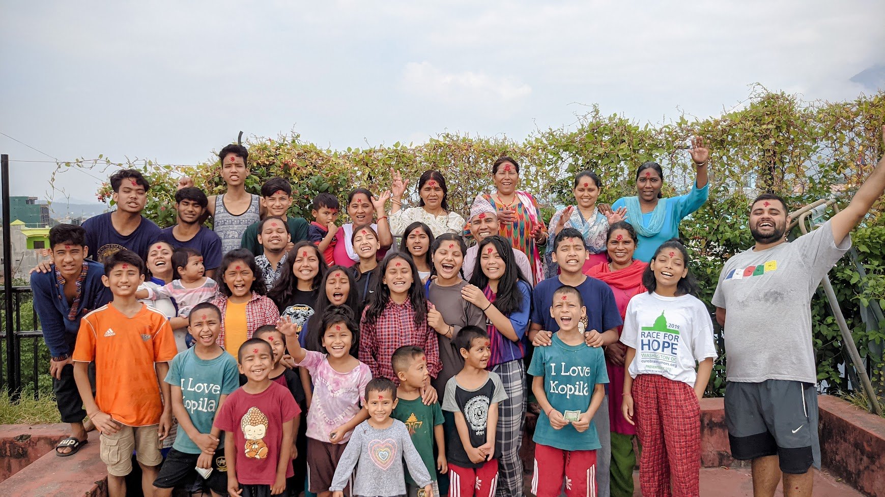 BlinkNow Kopila Valley children group photo in Surkhet, Nepal