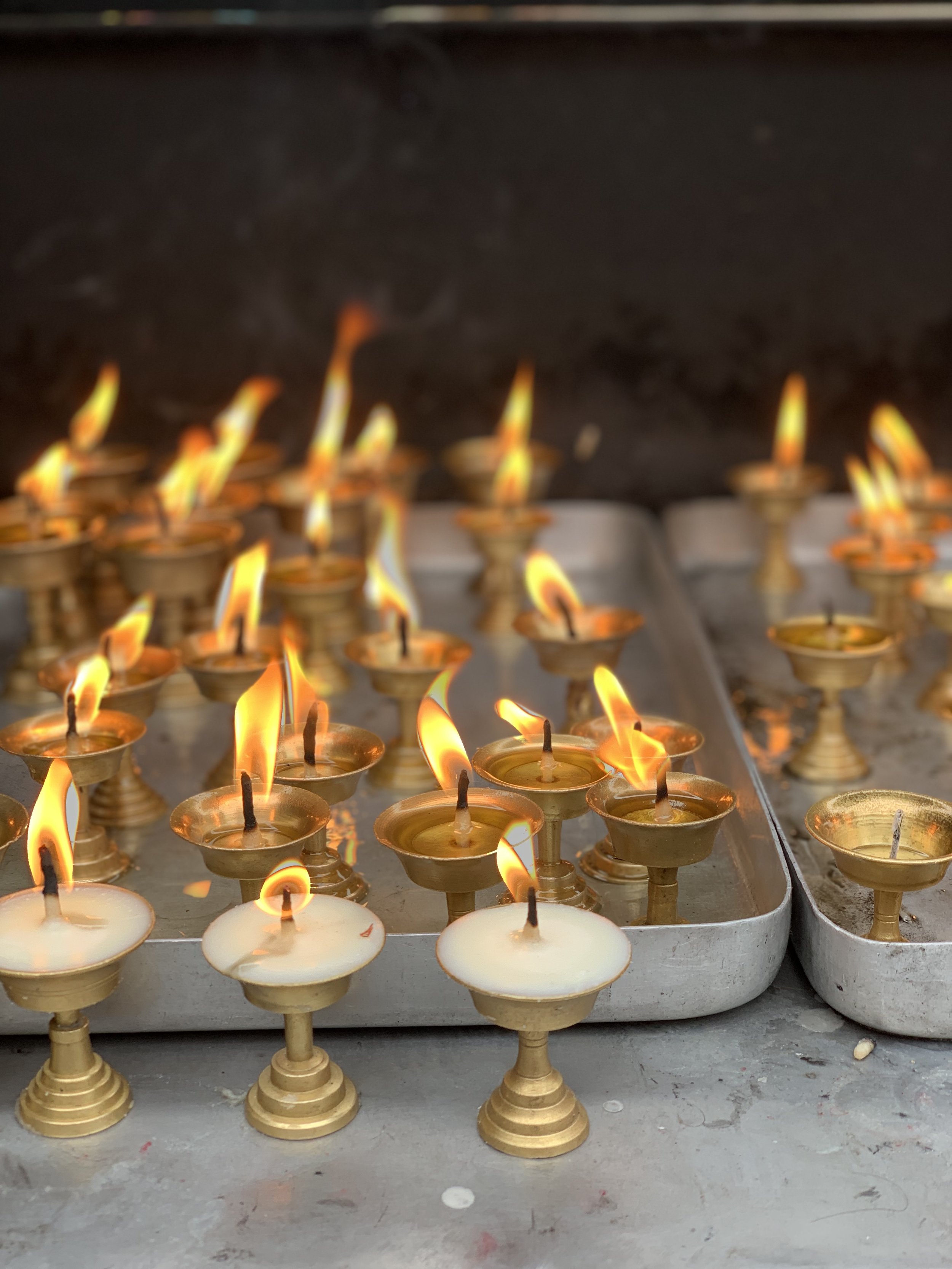 Candle ceremony in Nepal