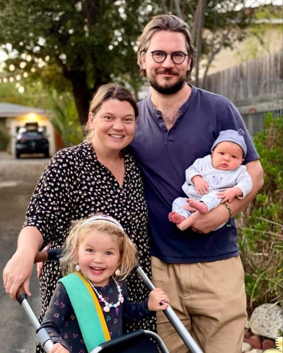 Maggie Doyne with husband Jeremy and kids Ruby and Everest