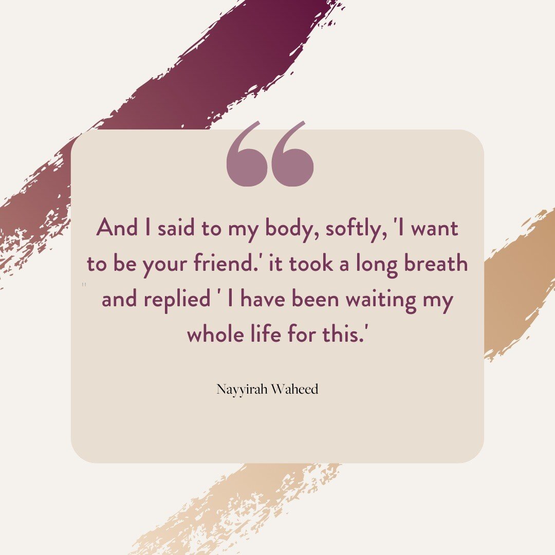 When I heard this quote it took my breath away because it was a perfect description of how I felt when I realized I had control over how I felt. I also realized I had the power within me to change if I wanted to.

Your body is waiting....#makeanewfri