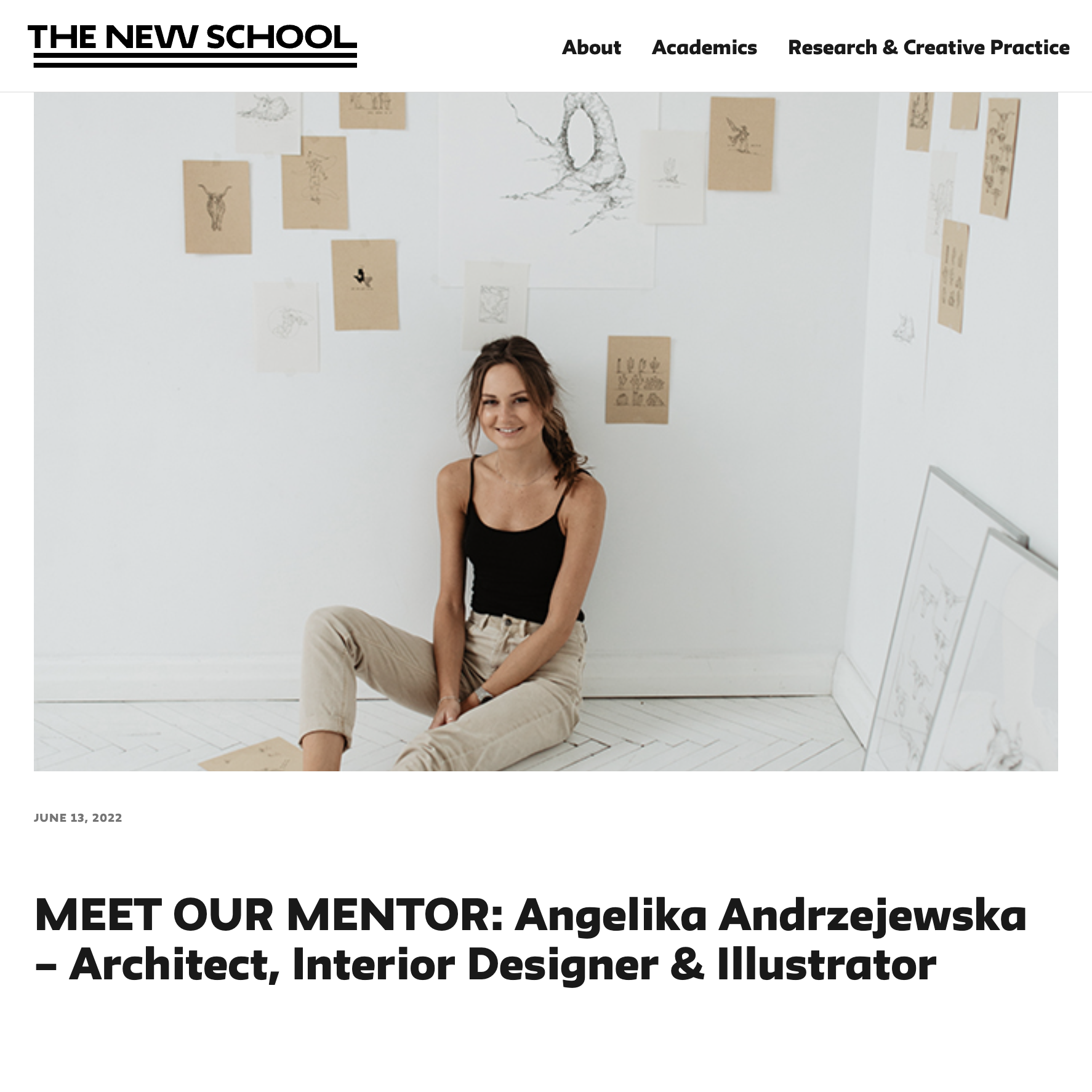 Staff Highlight: THE NEW SCHOOL, Meet our Mentor: Angelika Andrzejewska