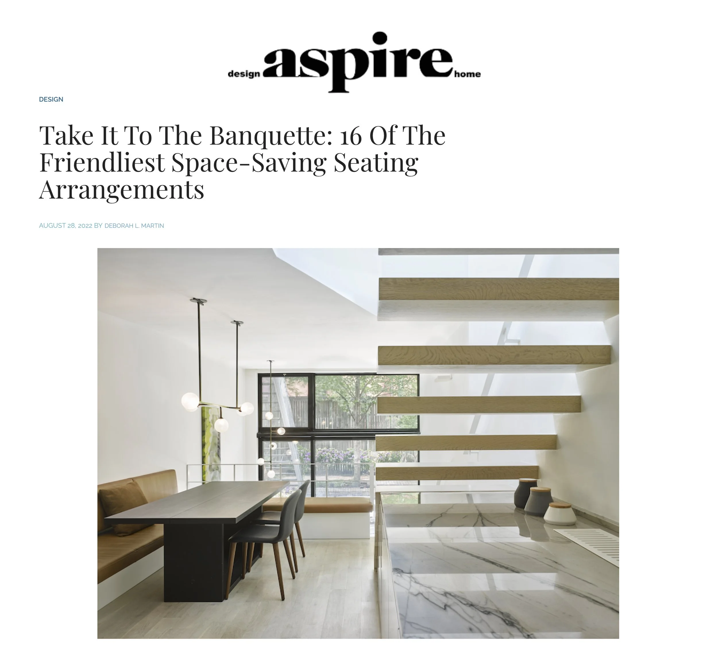 De-spec Featured in Aspire Magazine: Take It To The Banquette