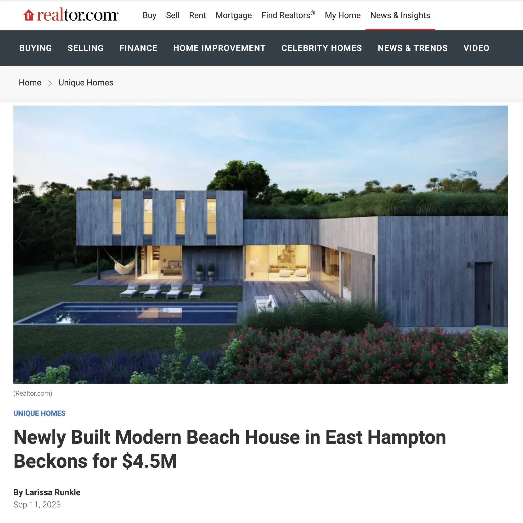 De-spec's Pembroke Project Featured on Realtor.com