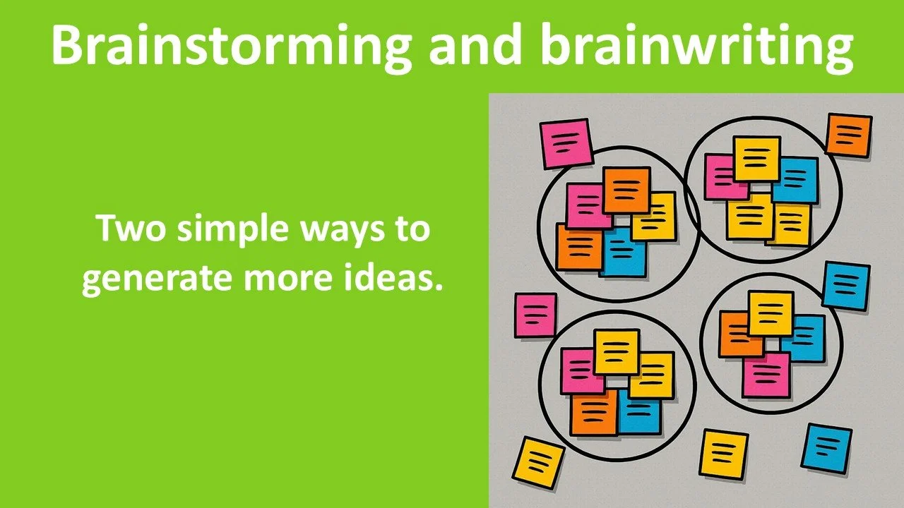 Brainstorming and brainwriting