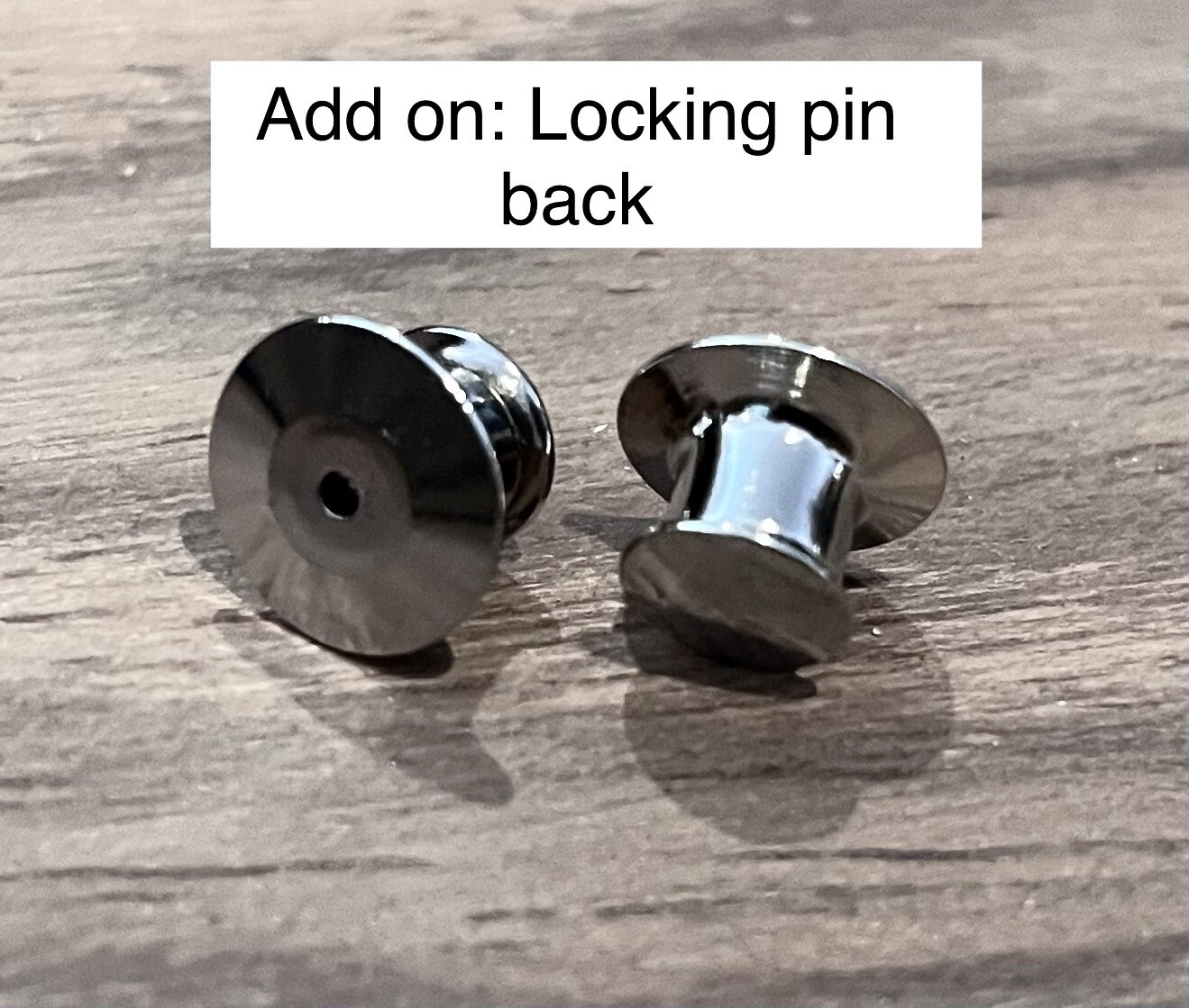 ADD ON: Locking Pin Back (set of 2) — Art by Ashley Cirimeli