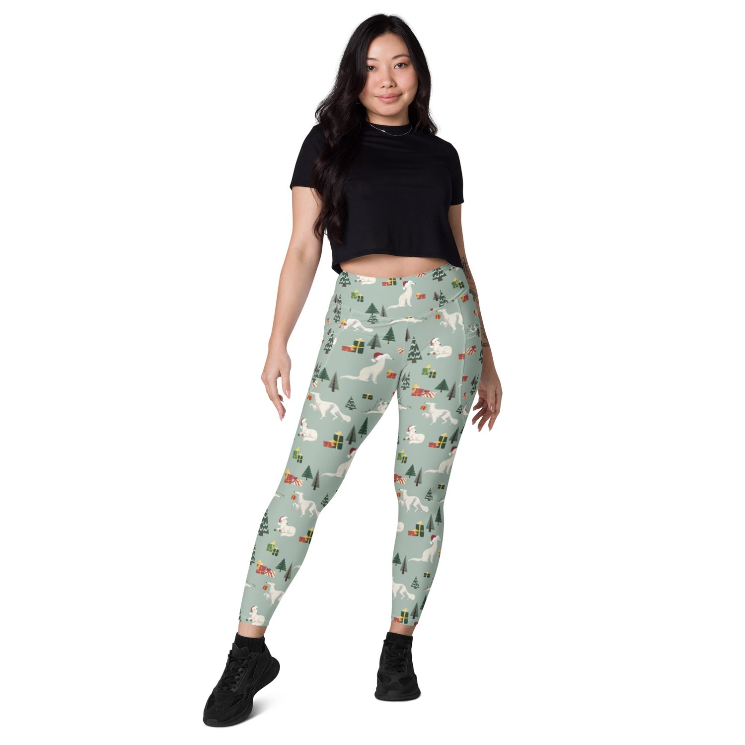 All-Over Print Leggings with Pockets