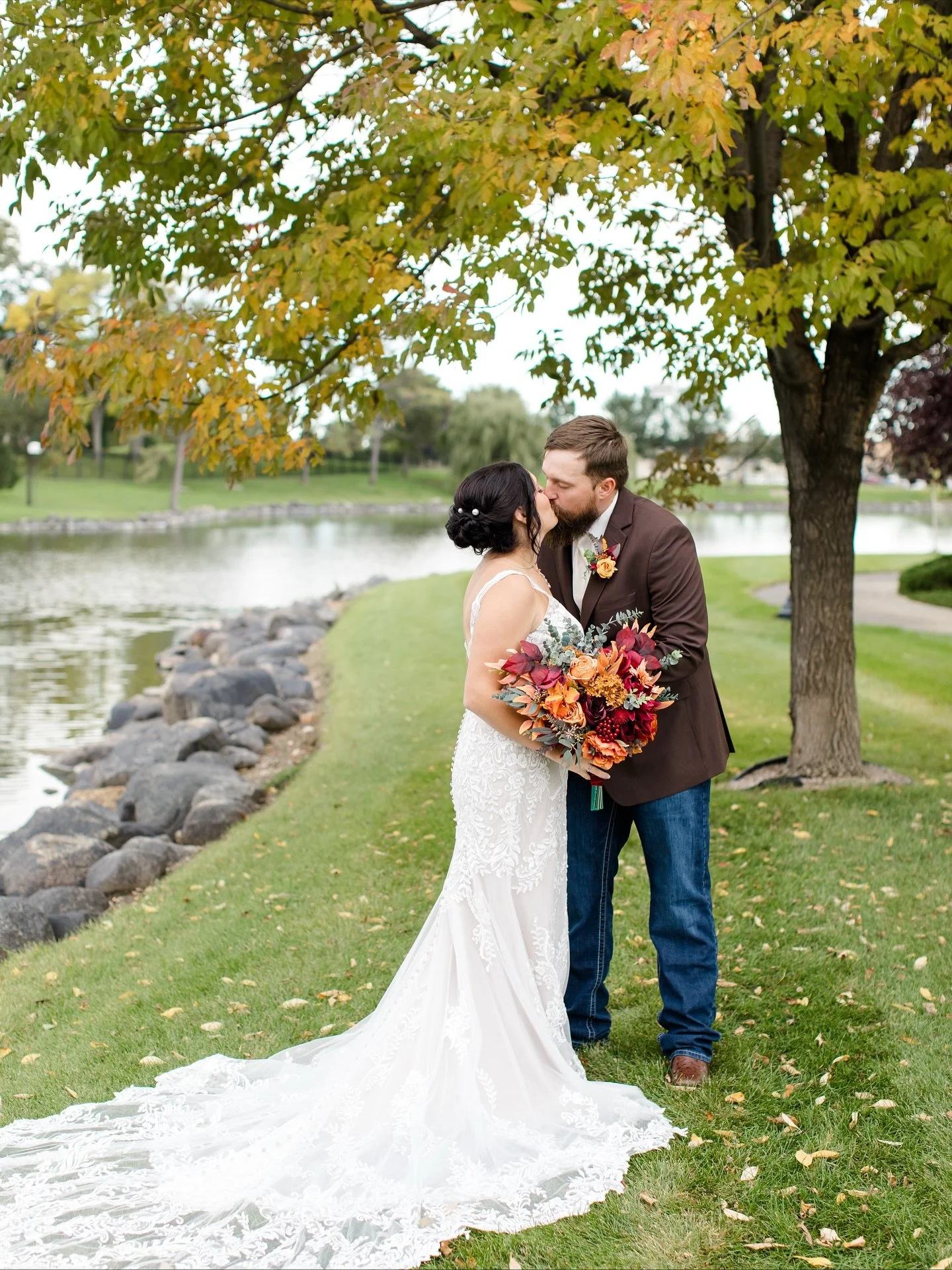 Made my way to Pierre on Friday to celebrate and photograph Kacie &amp; Colton&rsquo;s beautiful fall wedding! The fall colors and details were gorgeous and the weather was just right. 🍂

These two have been so sweet to work with since day one and I