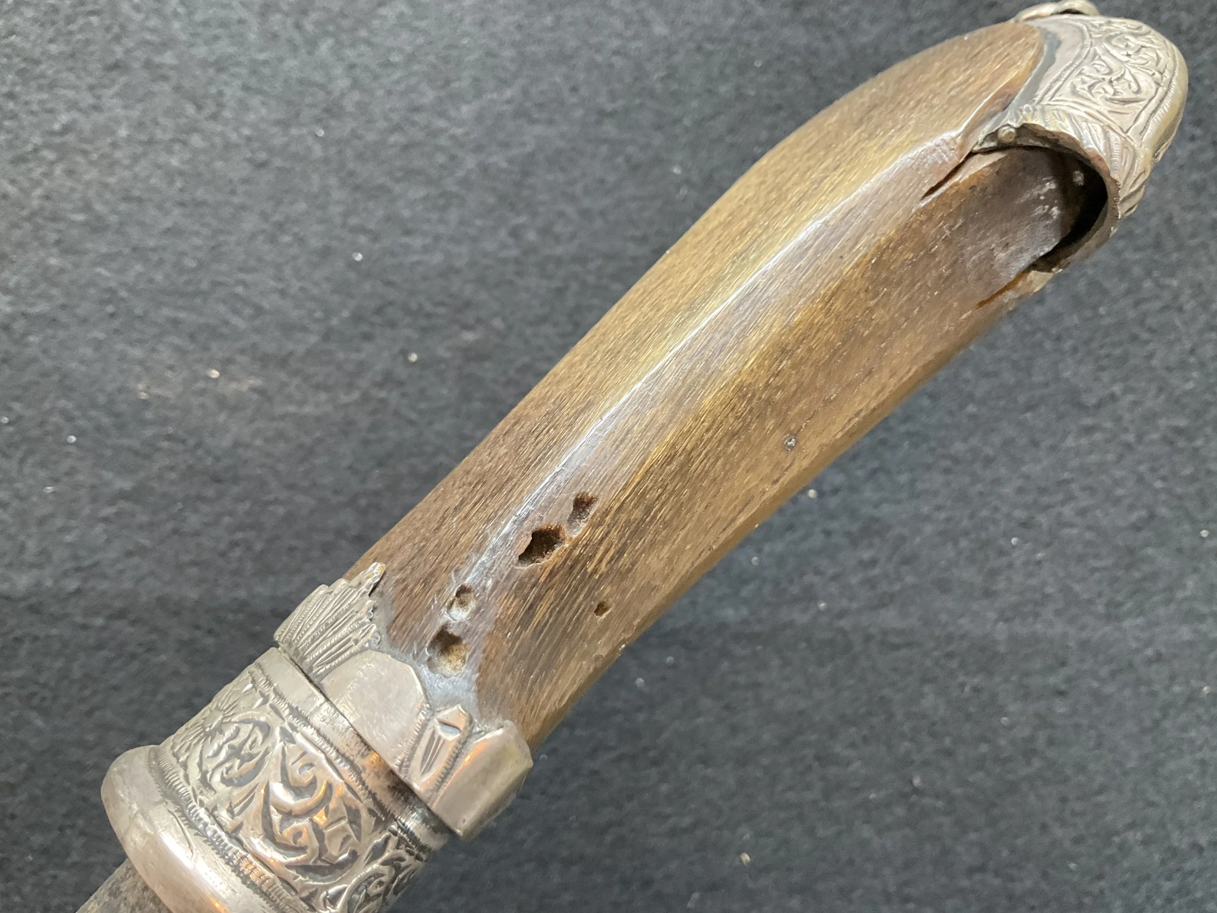Fine Moroccan Koummya Dagger with Rhino Horn Handle — RSword