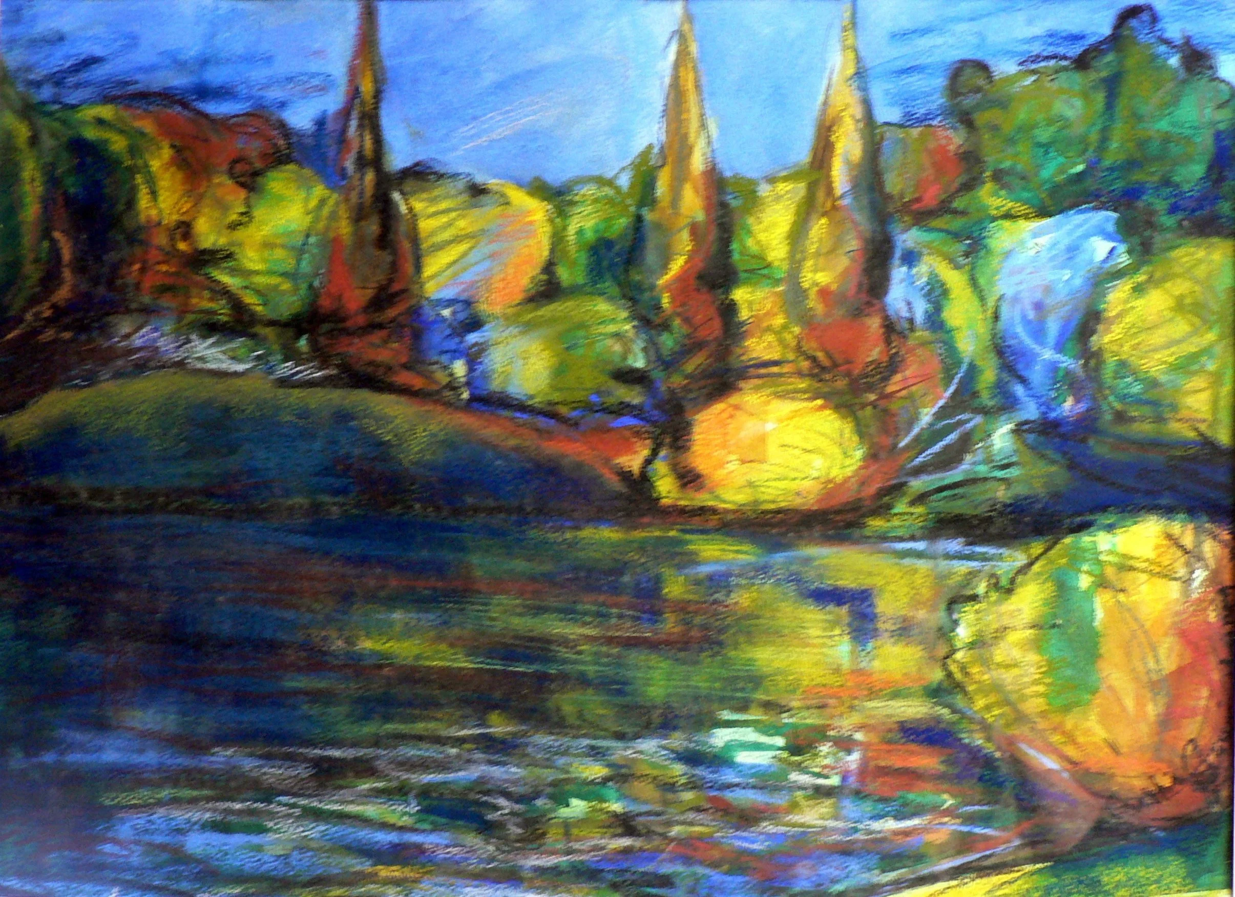 Virginia Lake 
800mm high x 980mm wide