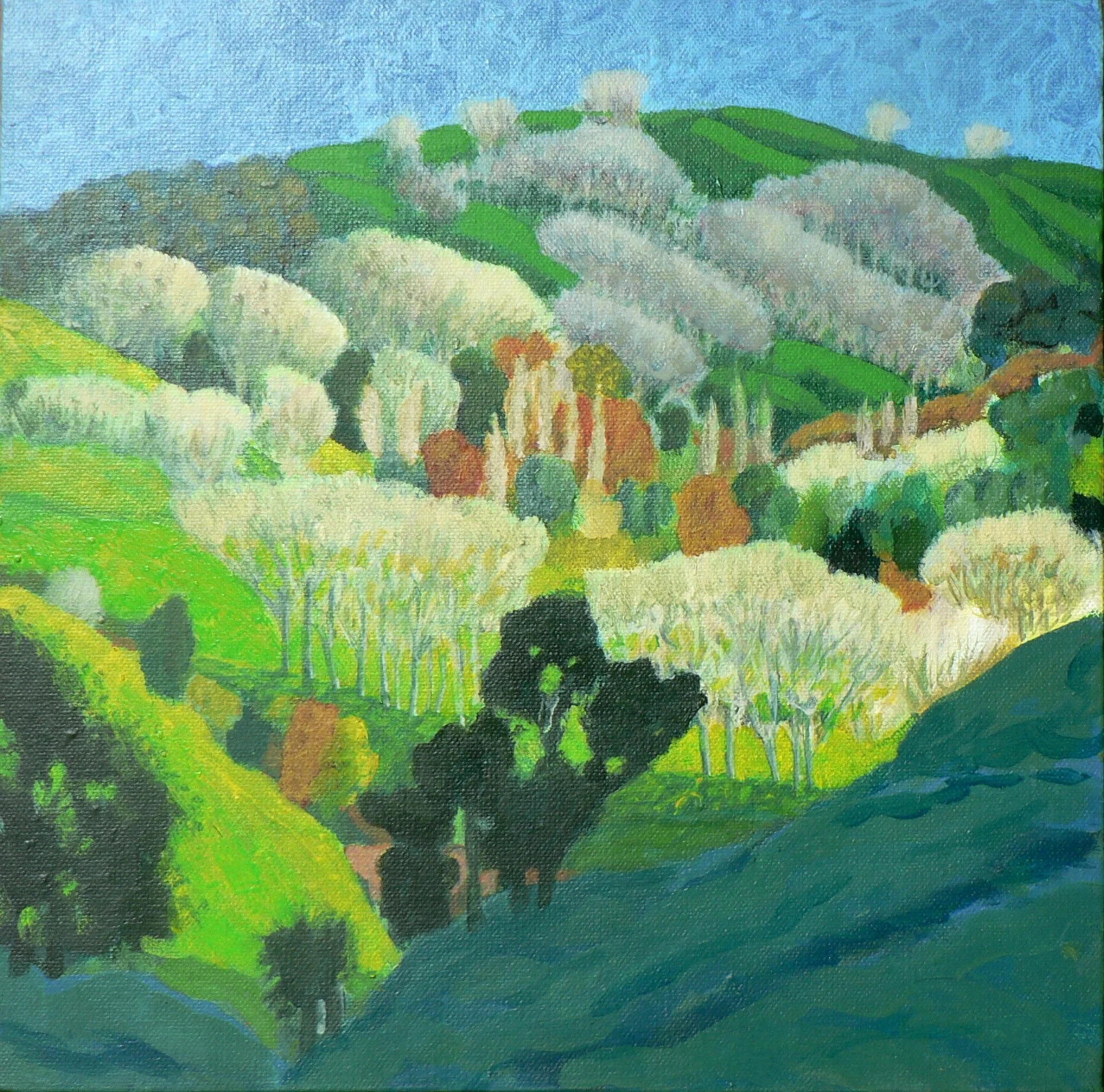 Turakina Valley
Acrylic Painting, 300mm high x 300mm wide
