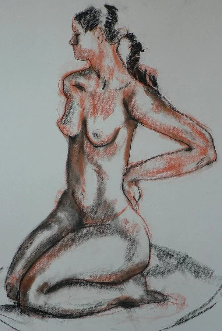 Kristi with ponytail (2009)
Chalk drawing 820mm high x 600mm wide