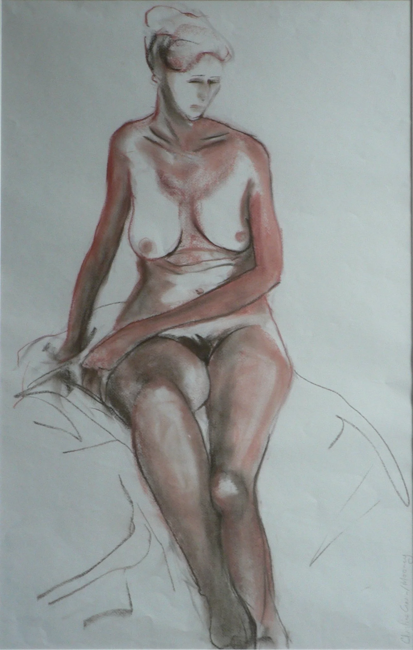 Stephanie (2008)
Pastel drawing, 1080mm high x 780mm wide