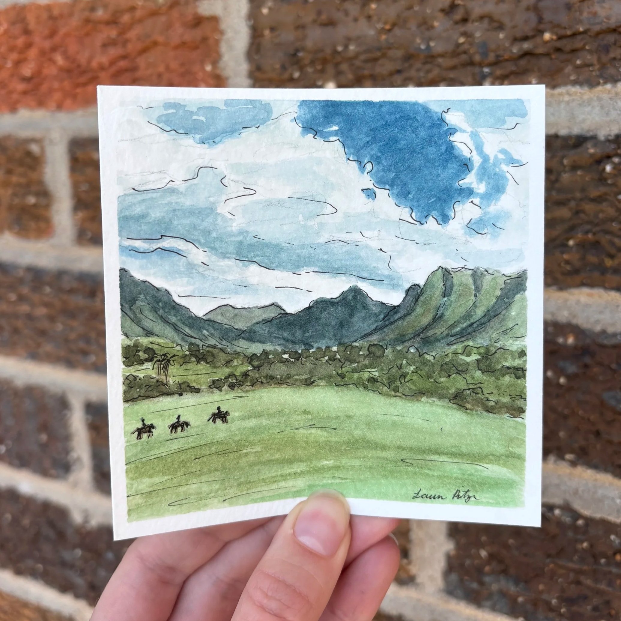 Hawaii 
/ 4x4" Pen and Watercolor
/ Not for Sale
/ 2026