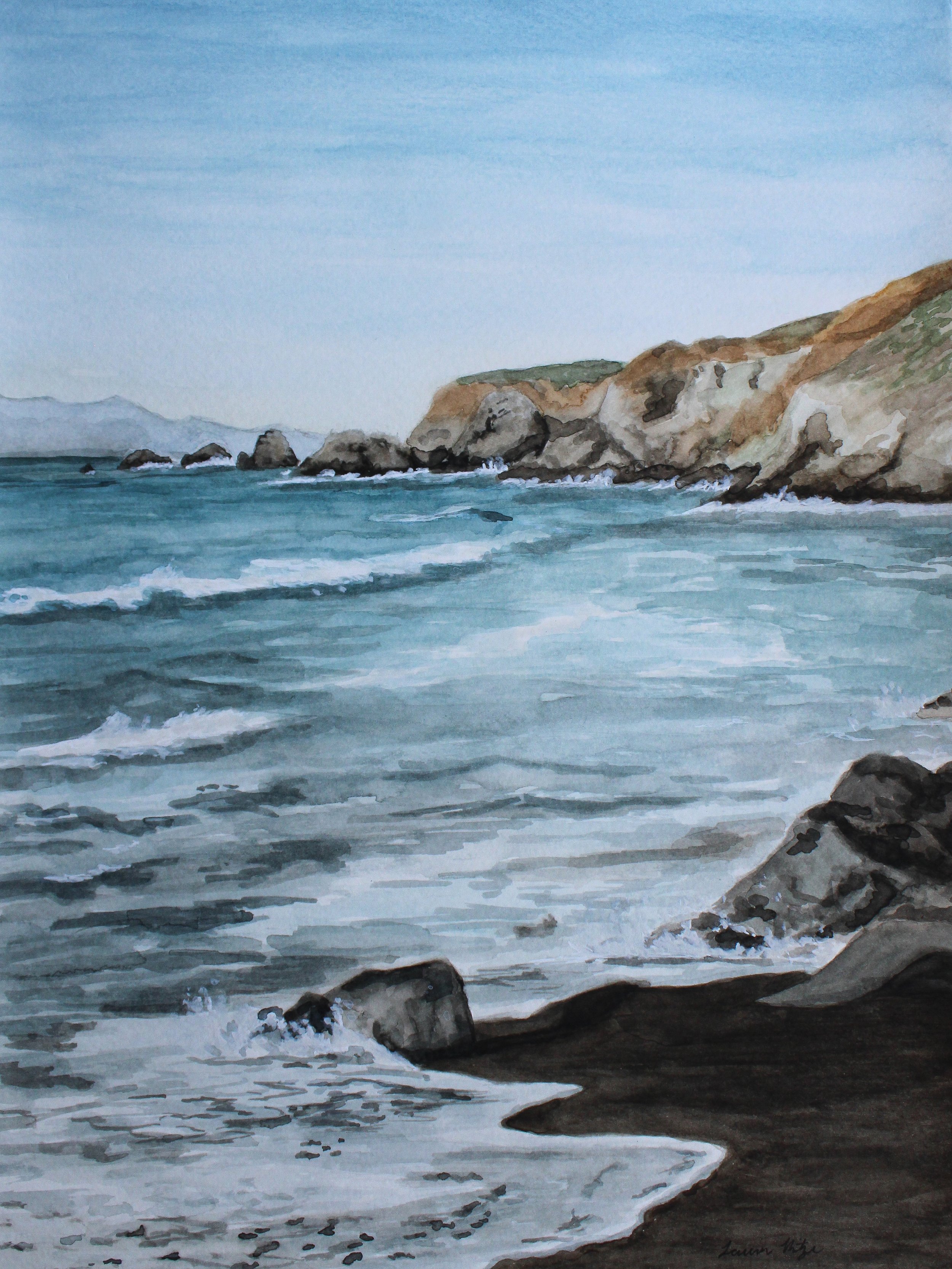 California Coast
/ 9x12" Watercolor
/ Available for Purchase
/ 2026