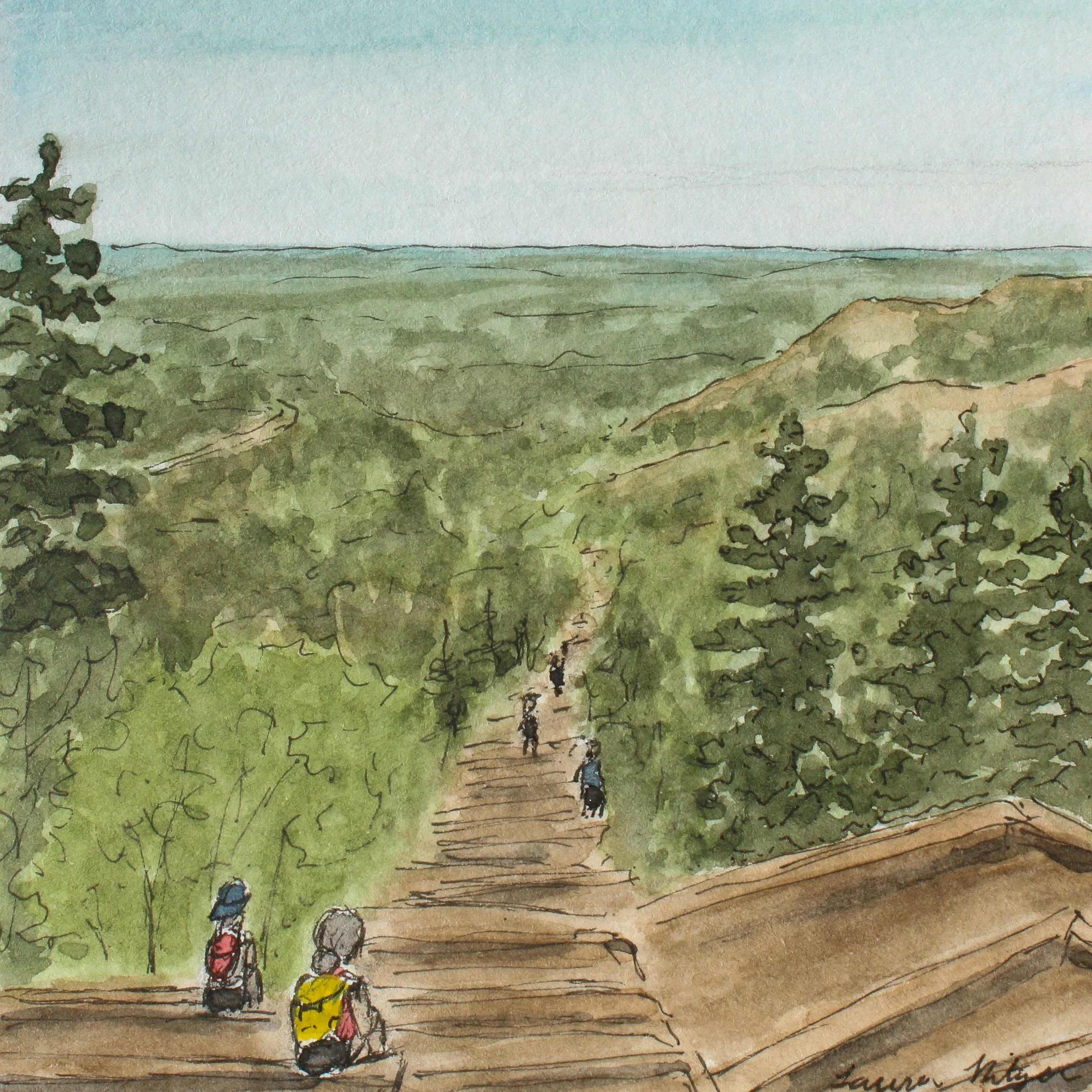 The Manitou Incline
/ 4x4" Pen and Watercolor
/ Available for Purchase
/ 2026