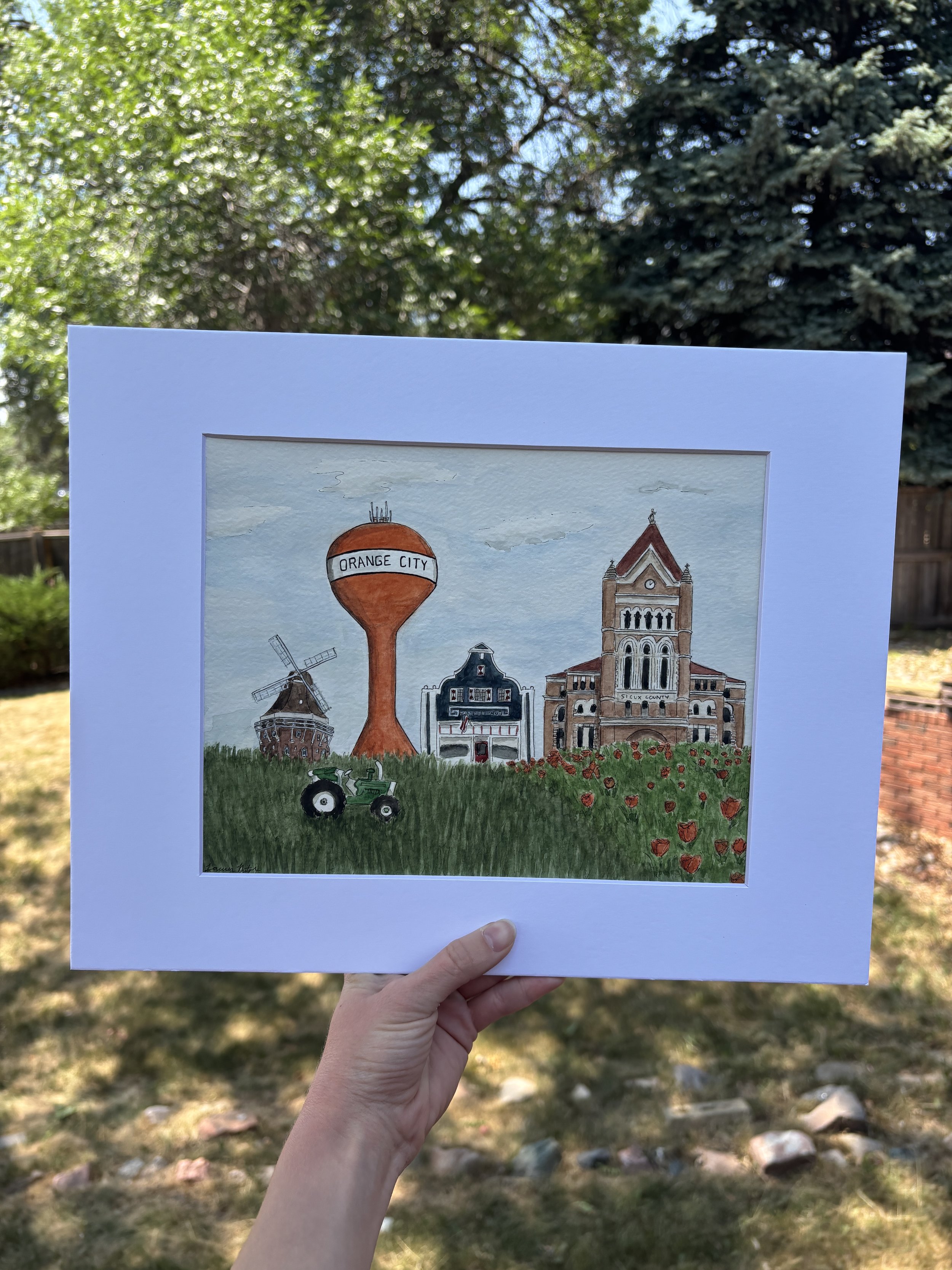 Orange City, IA
/ 8x10" Pen and Watercolor
/ Commission
/ 2026