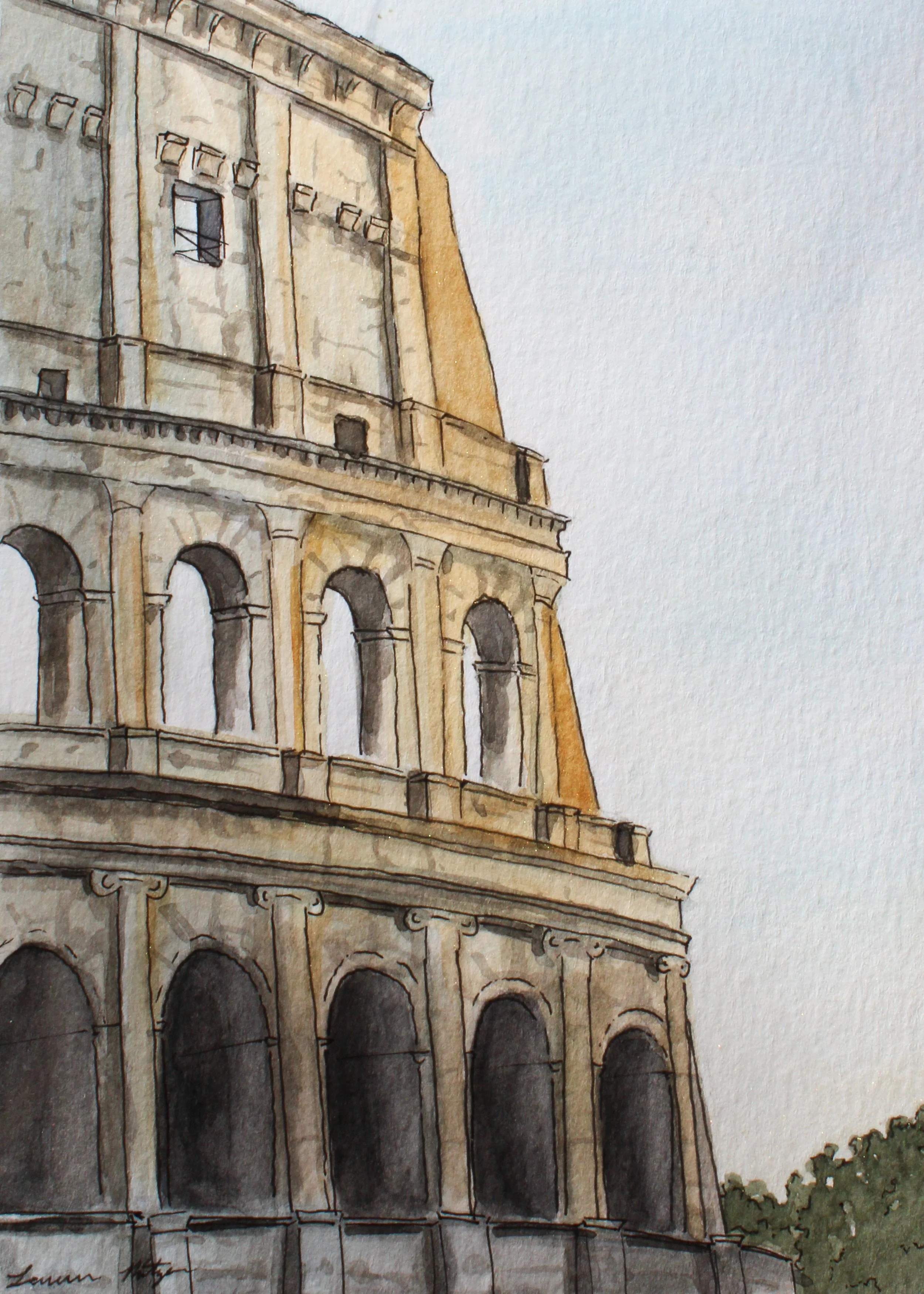 The Colosseum
/ 5x7" Watercolor
/ Commission
/ 2025