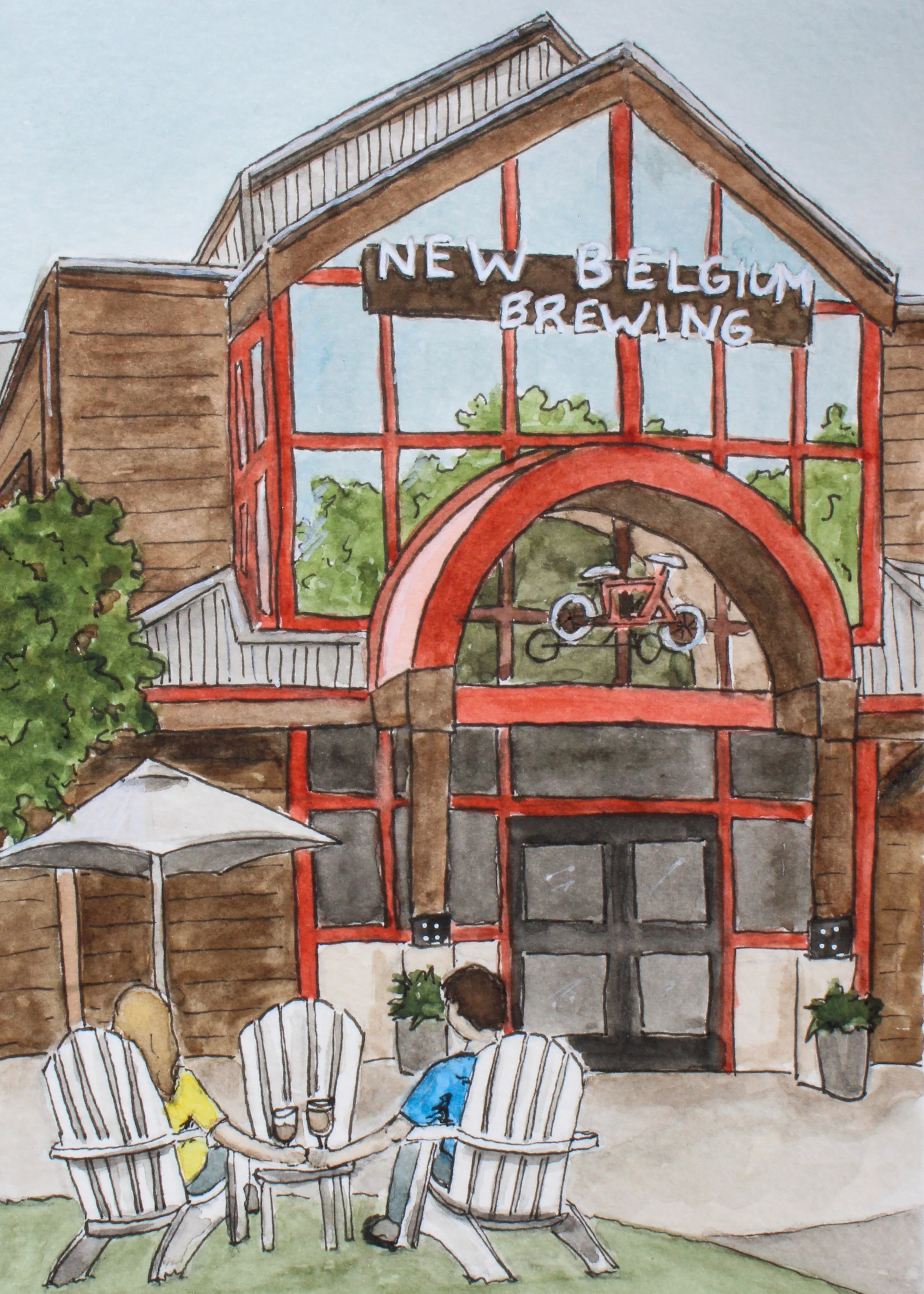 New Belgium Brewing
/ 5x7" Pen and Watercolor
/ Available for Purchase
/ 2026