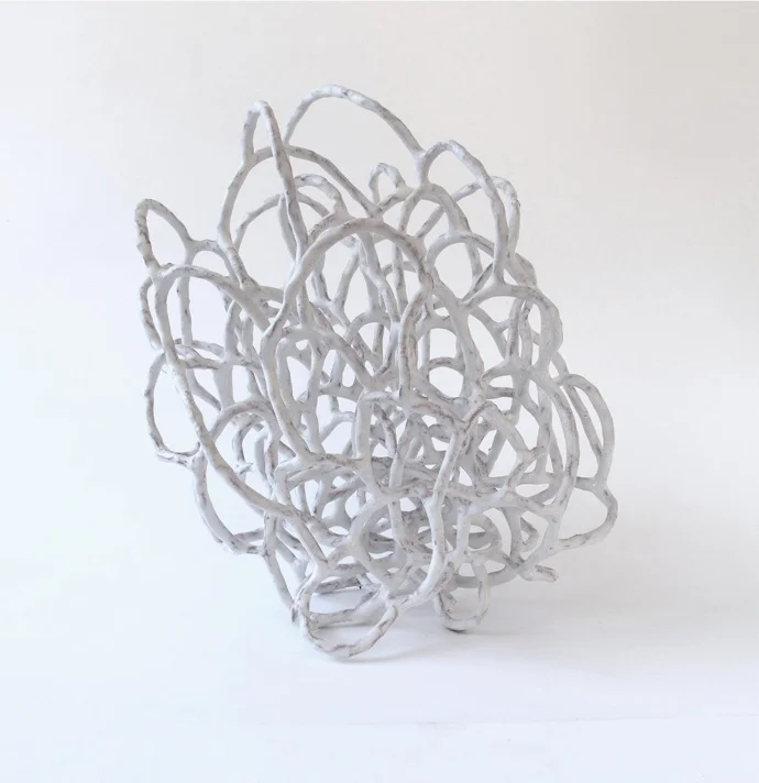 The space between then and now (Large White Tangle)