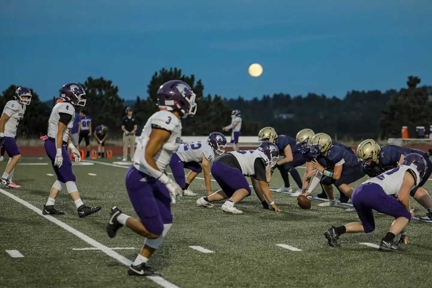 A gorgeous night🌙 for Bobcats' Football! Not a win, but certainly a learning opportunity! I have faith that these guys are improving by leaps and bounds every time they set foot on the field! Go Bobcats! 💜🏈