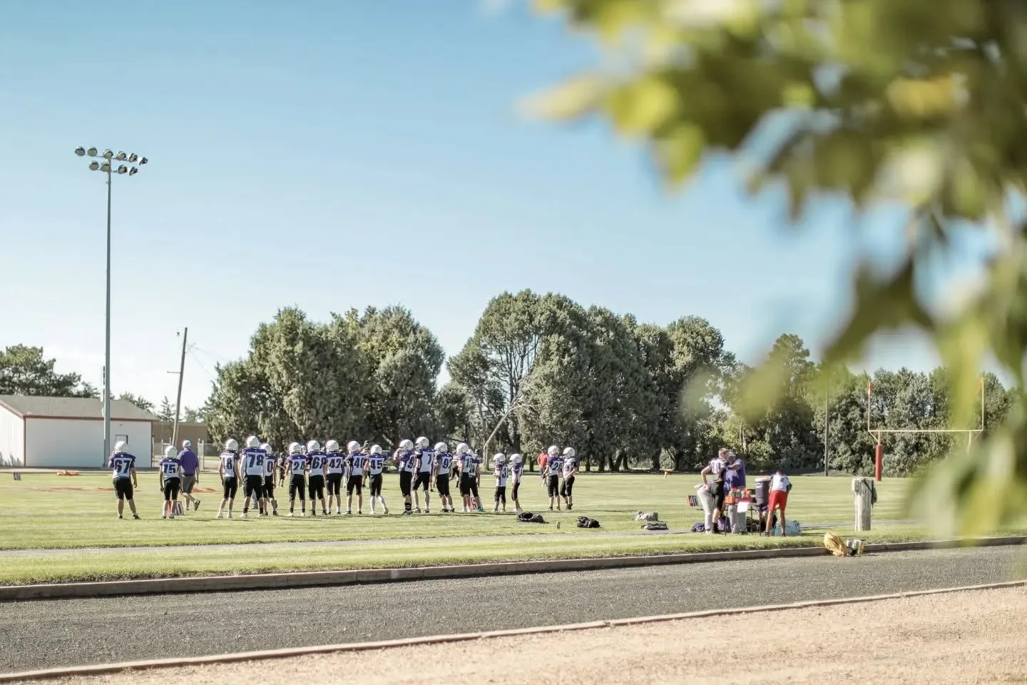 MS Bobcats with a *BIG* win over Haxtun! It was sooo hot but these guys were completely unfazed! Go Bobcats! 💜🏈
