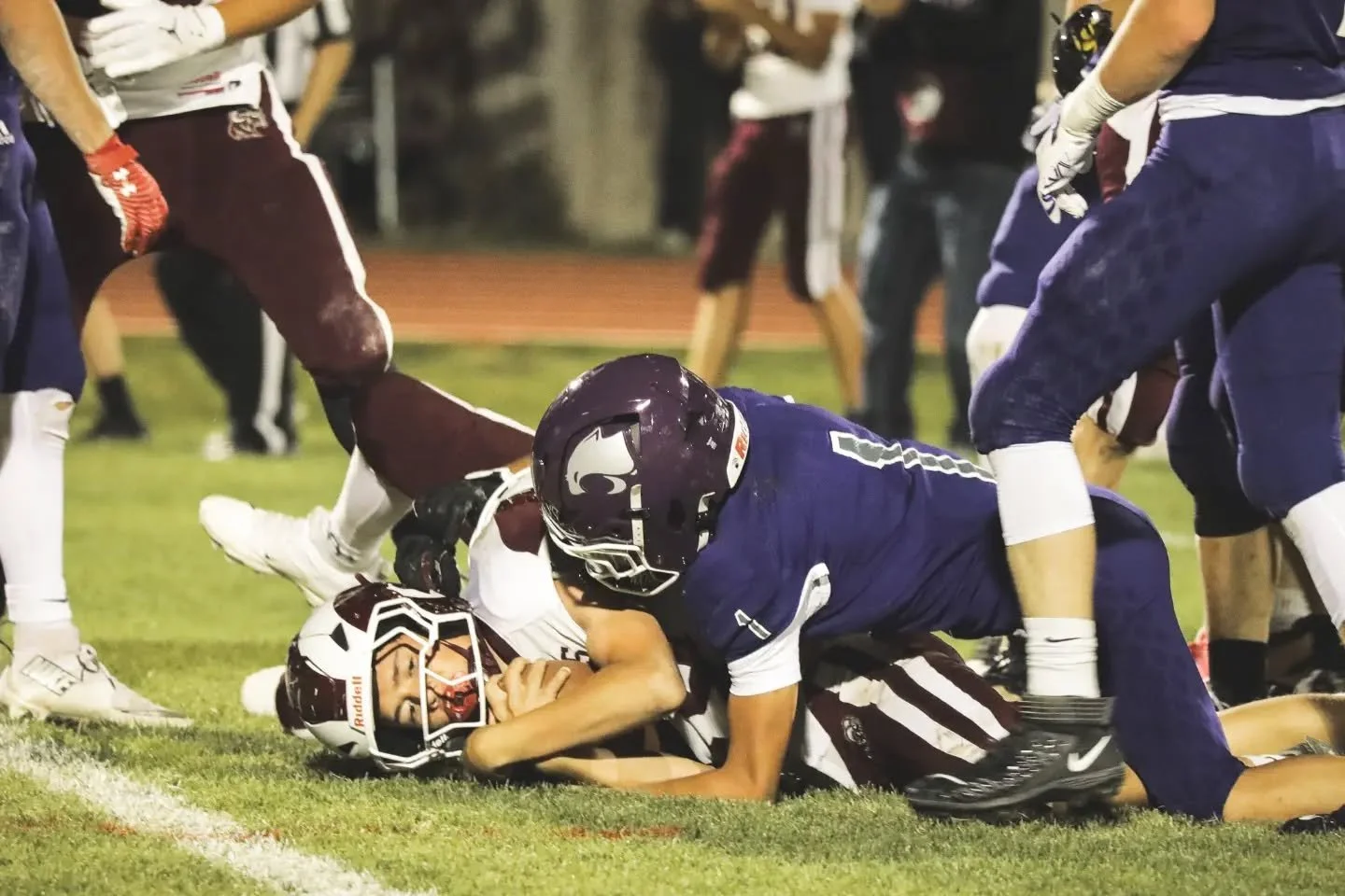 HS Bobcats with a huge win over Merino on Friday! 🔥 54 to 10! Go Bobcats! 💜🏈