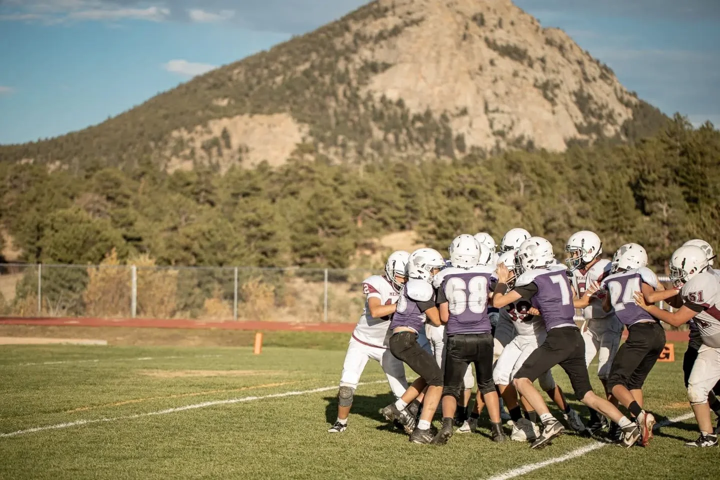 I'm so proud of the MS Bobcats! Their season ended with a loss, but such a great final game against Merino! 💜🏈 Go Bobcats! 💜🏈