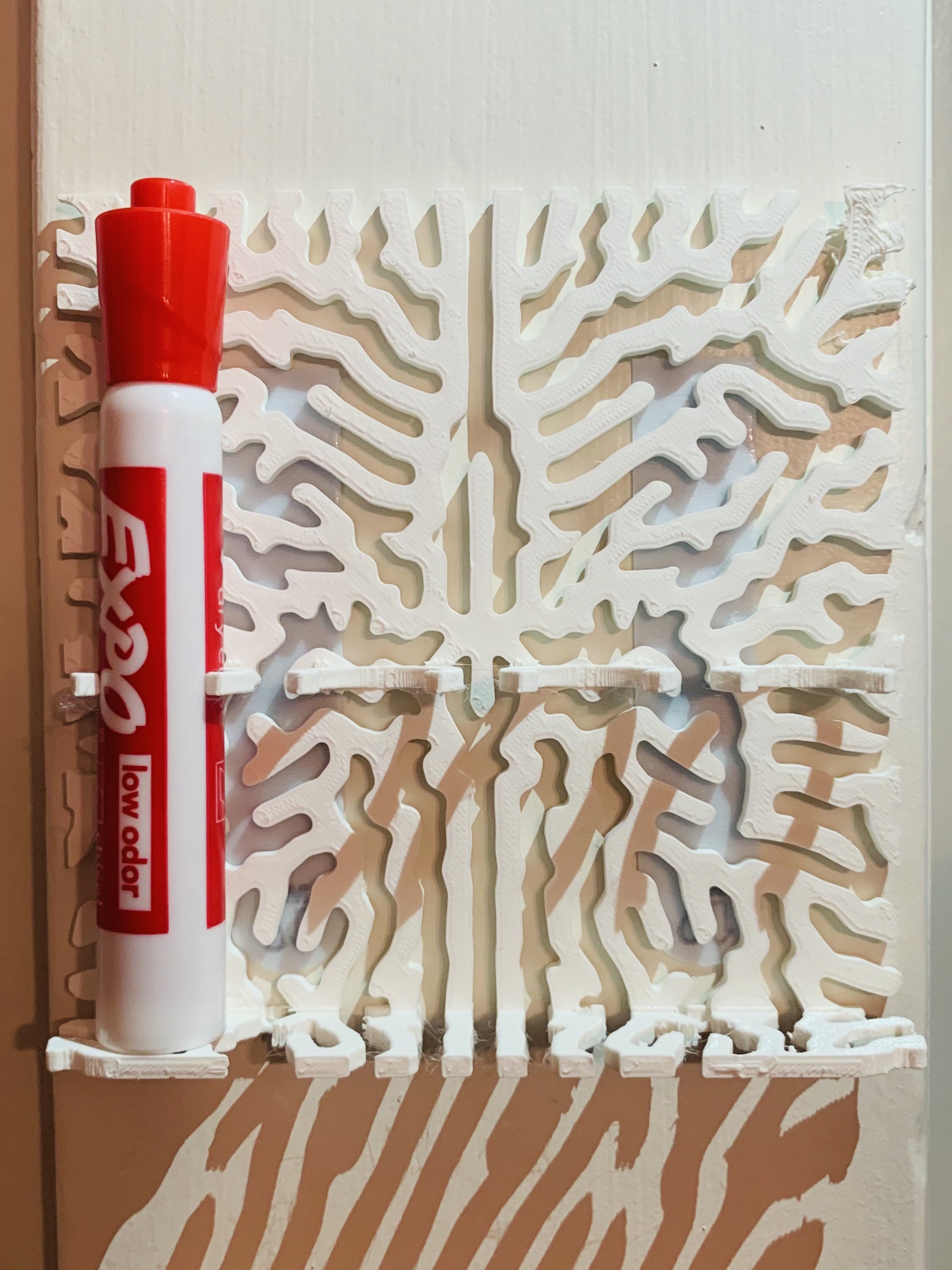 3D-Printed Plastics - Wall-Mounted Marker Holder 