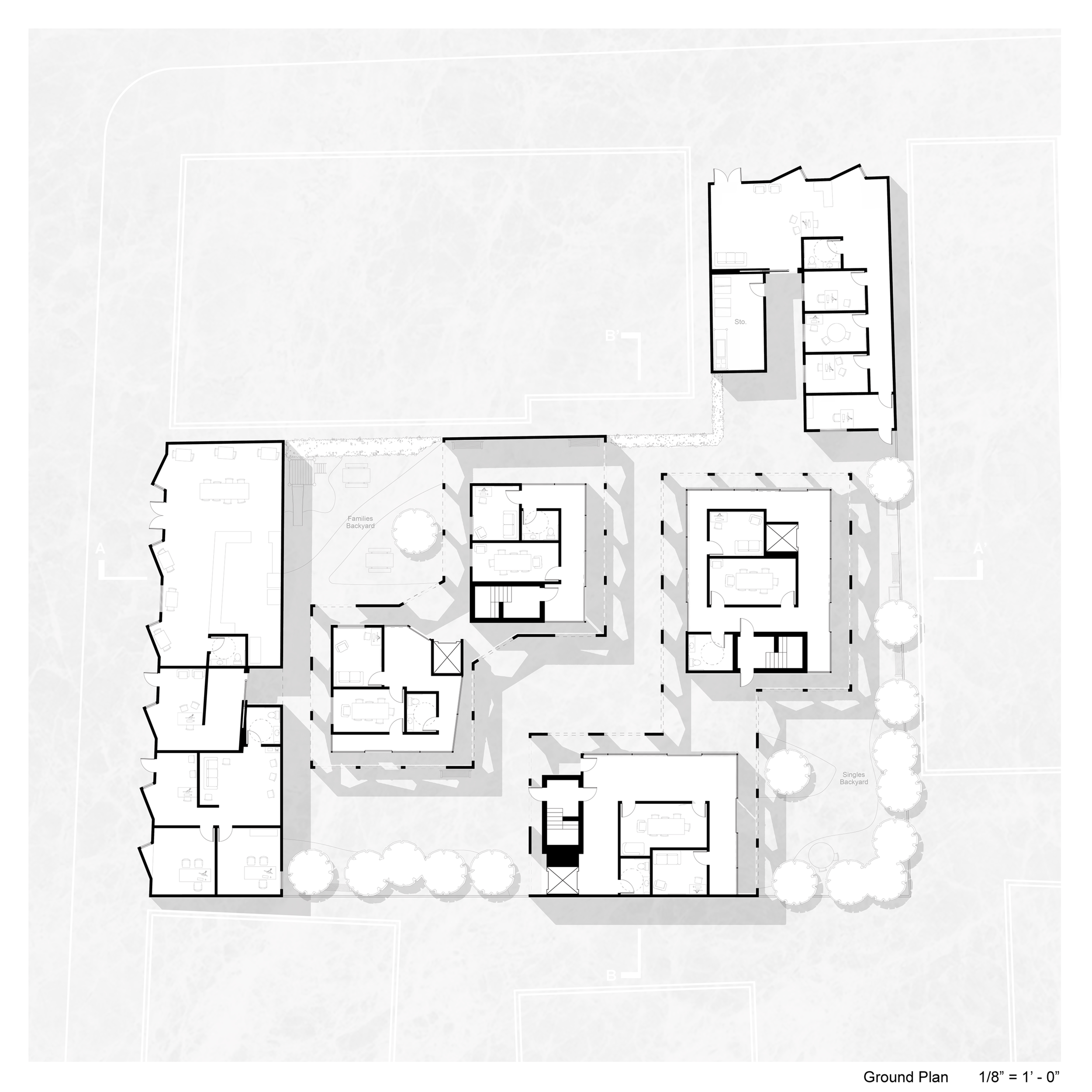 Domestic Violence Shelter - Ground Plan