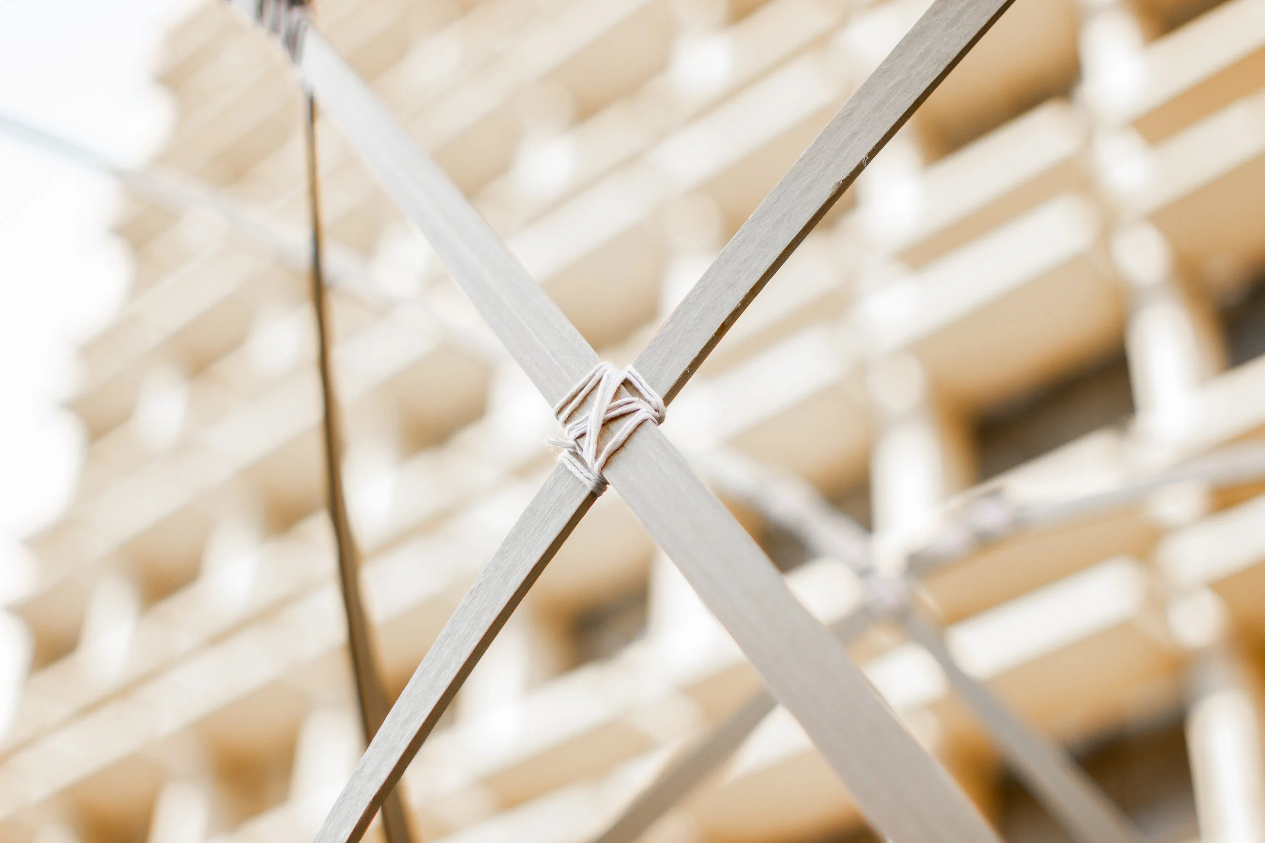 Woven Wood Tower - Twine Lashing Connections