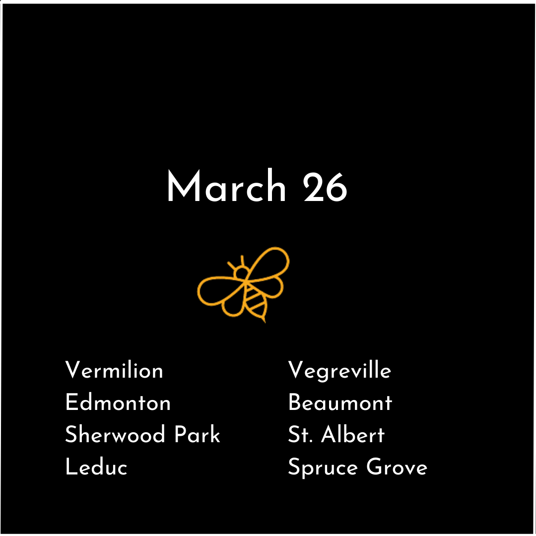 March 26 - Edmonton & Area