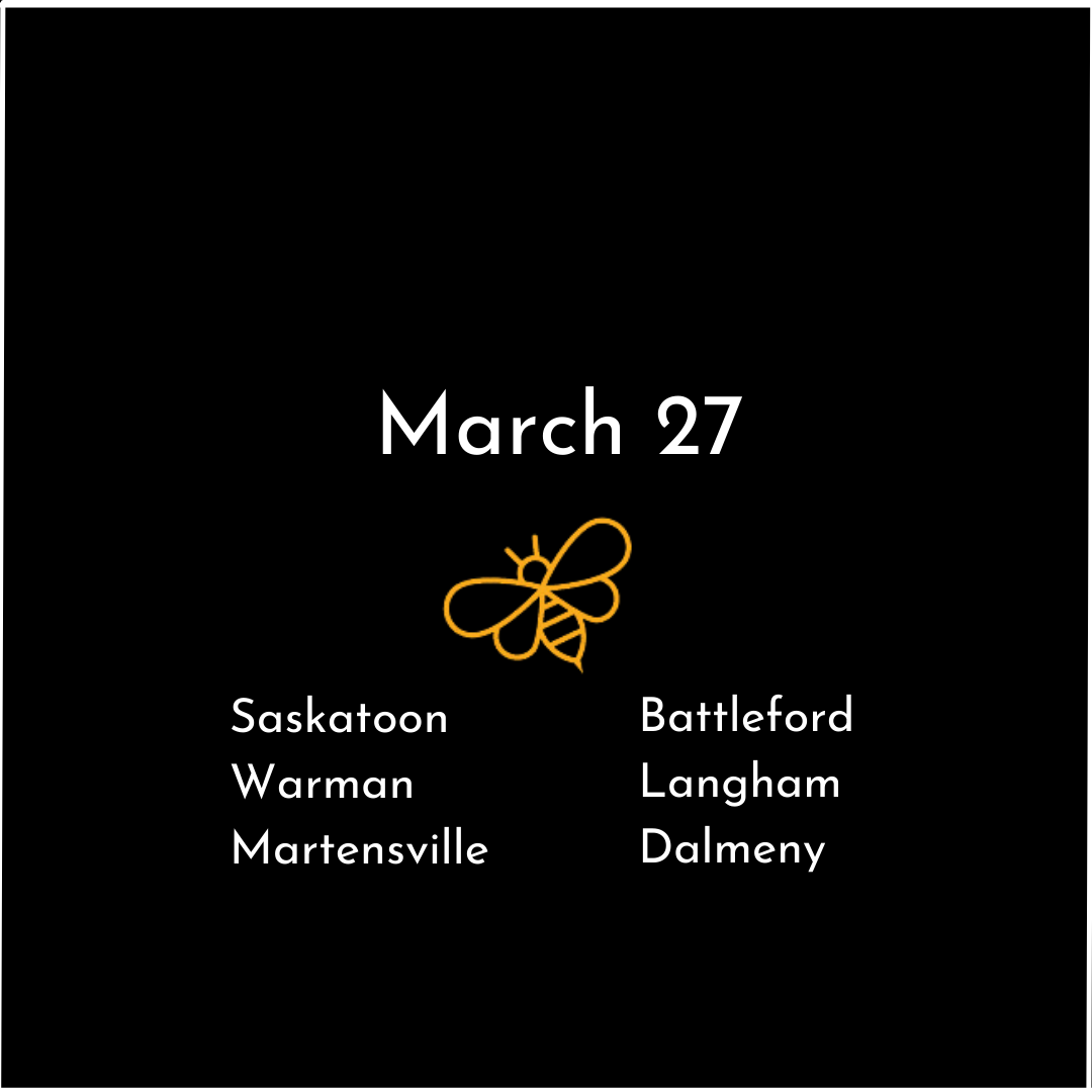 March 27 - Saskatoon & Area